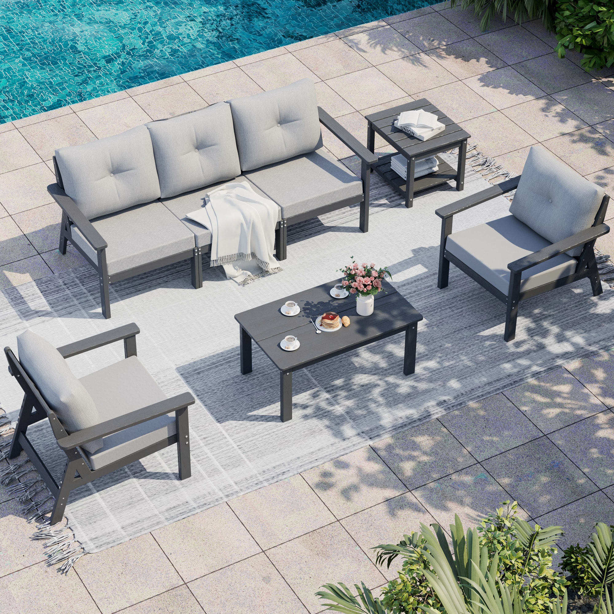 PamaPic HPE-SF-7-G-WL1 Patio-Conversation-Sets - View #3
