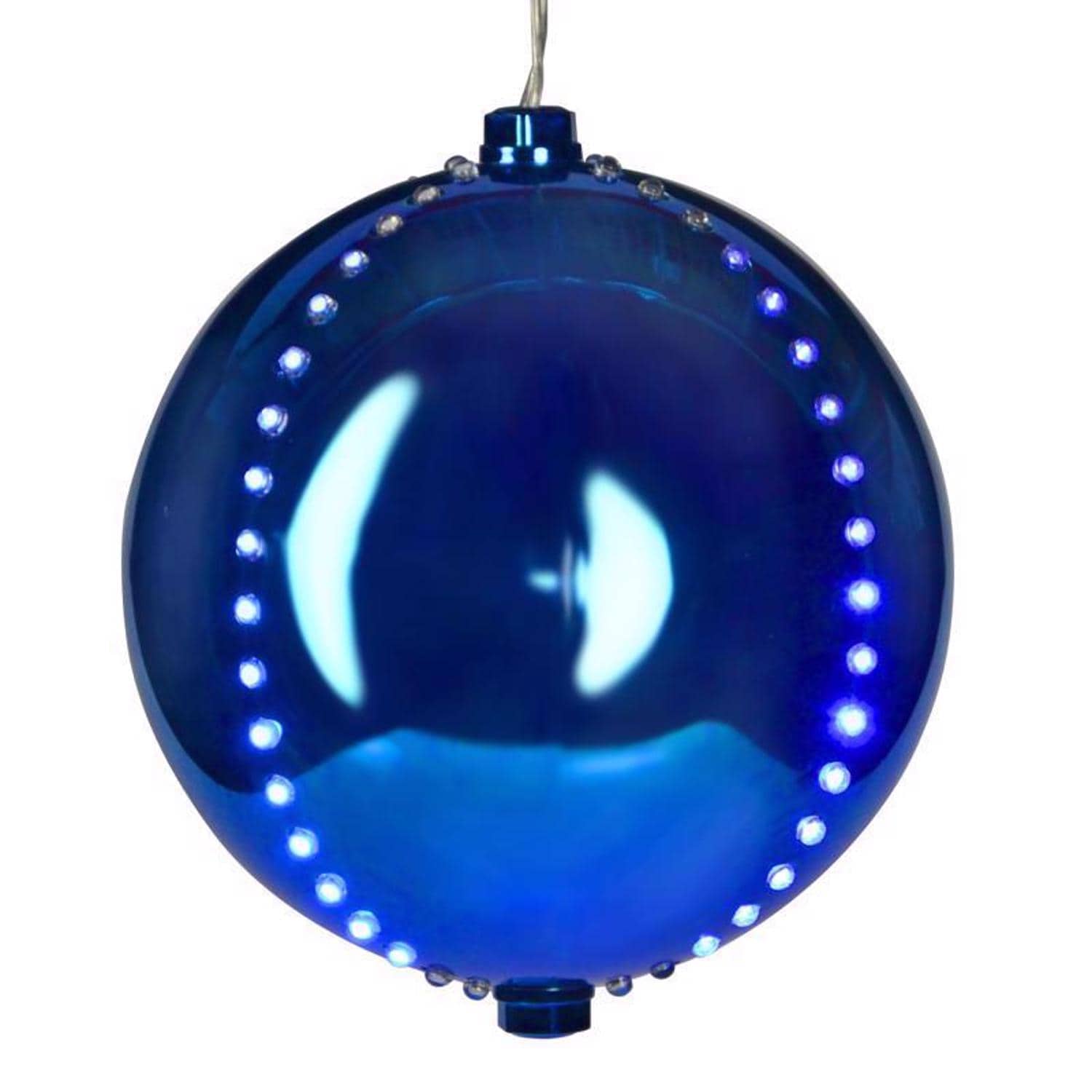 Celebrations  Platinum LED Blue Lighted Ornament 6 in. Hanging Decor 1PK
