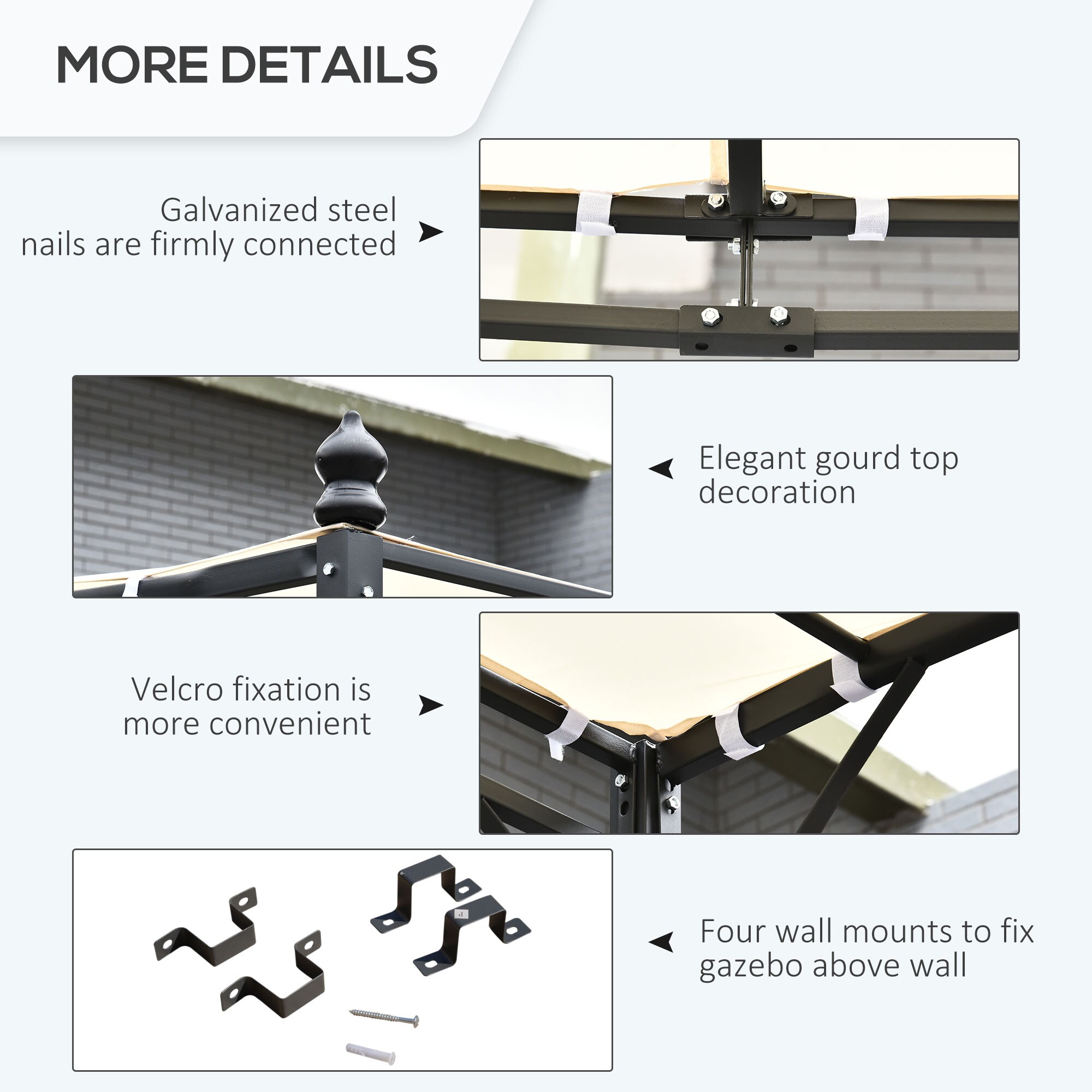 Outsunny 84C-038V01 Wood-Resin-Gazebos - View #8