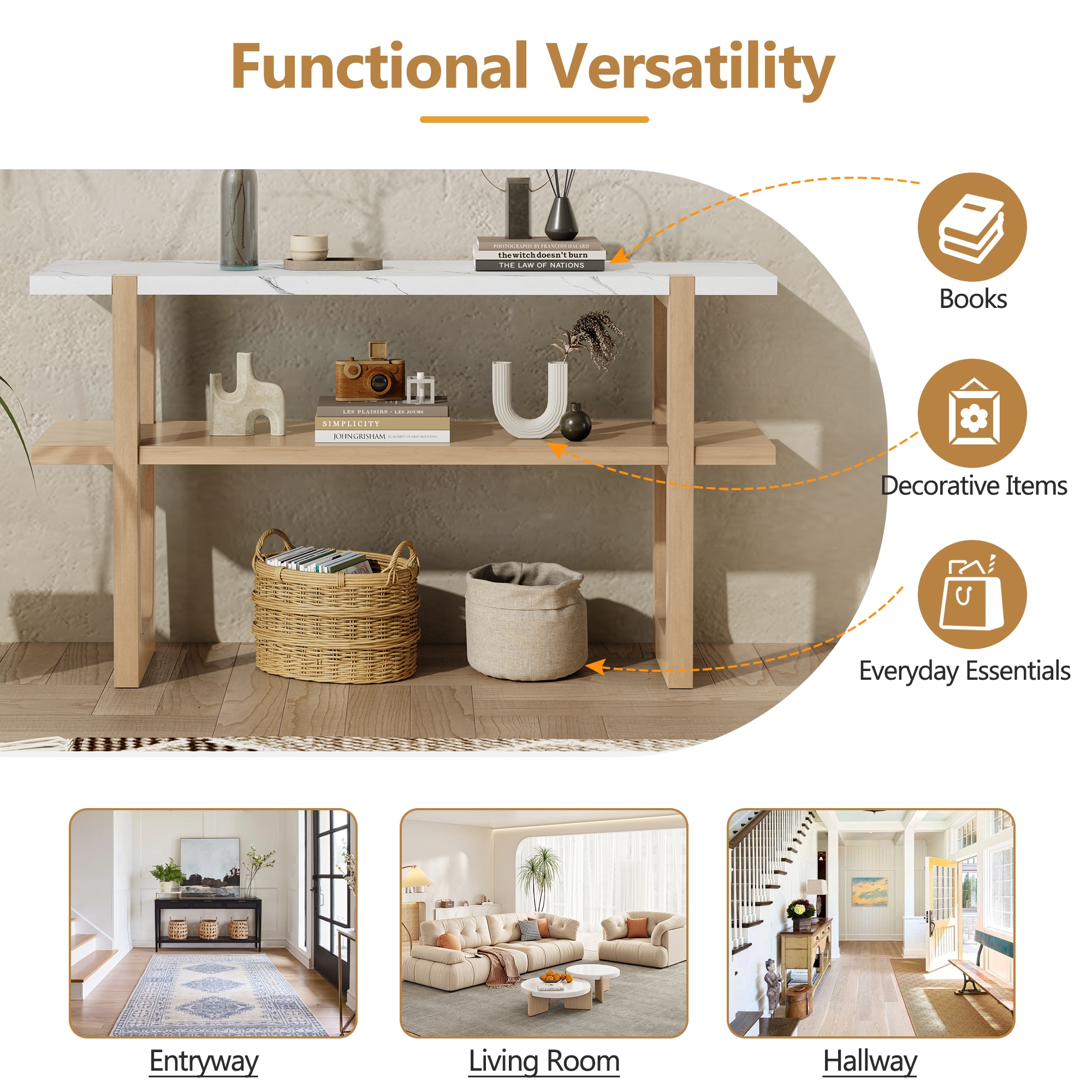 ModernLuxe N715P196906D Console-Sofa-Tables - View #7