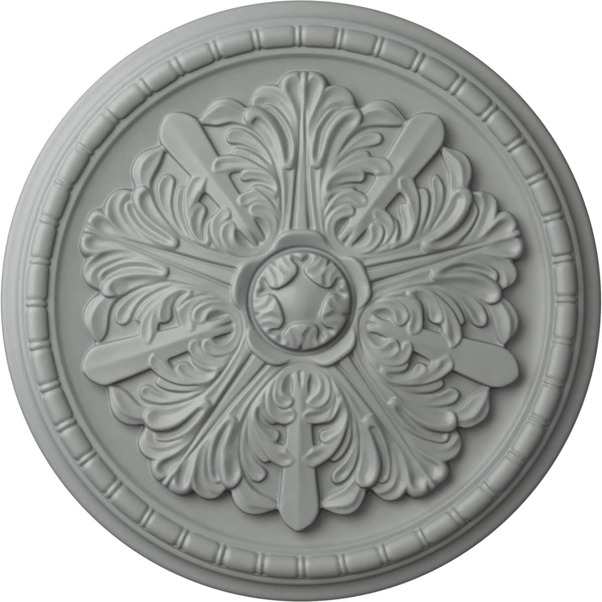 Ekena Millwork CM17WA 17.125-Inches W x 17.125-Inches L Architectural Primed Polyurethane Whole Ceiling Medallion