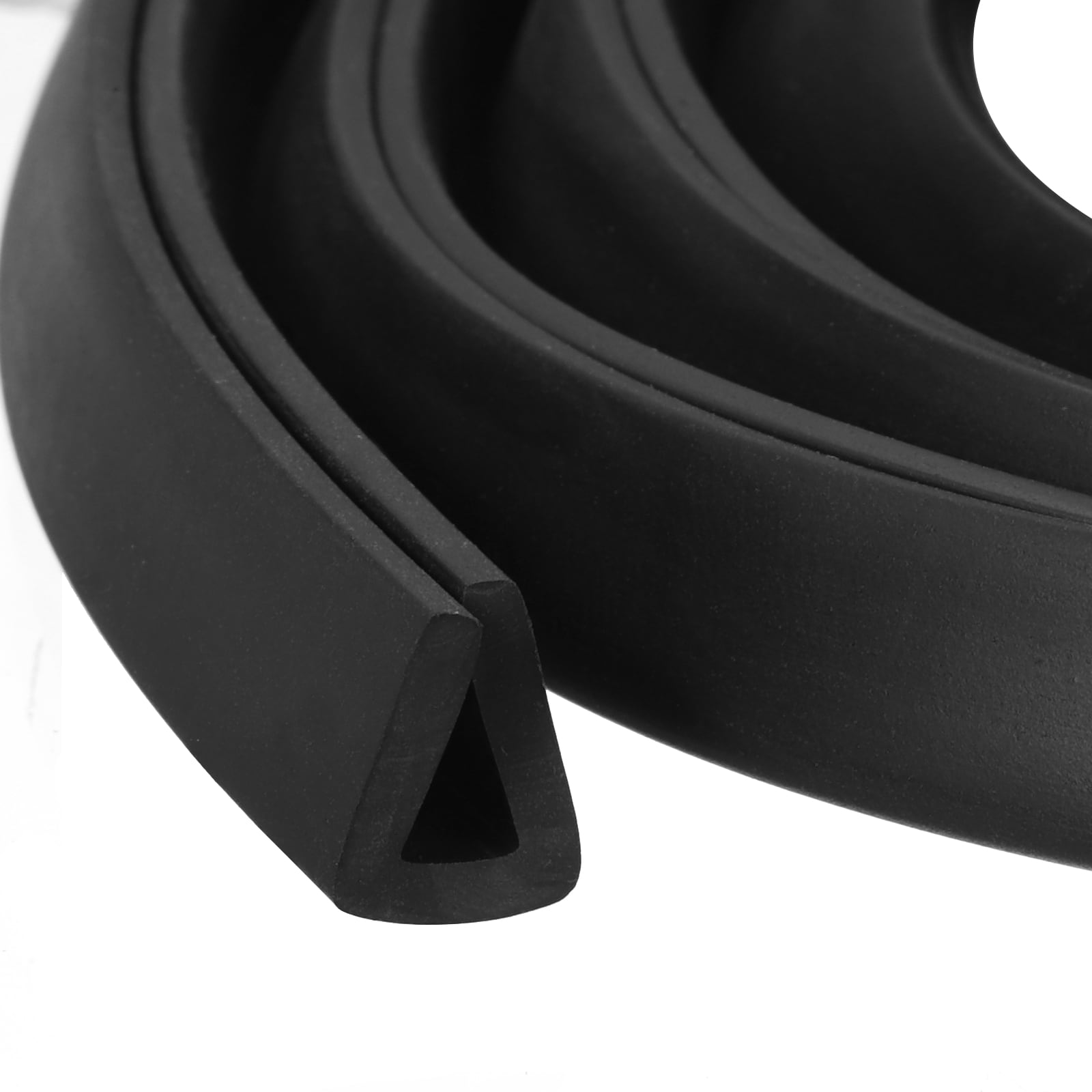 Unique Bargains U Channel Edge Trim 3.3ft Length Rubber Guard Seal Strip Edge Protector Flat Type Fit for 4.5-5mm Edge (23/64 Inch W x 7/16 Inch H) Black