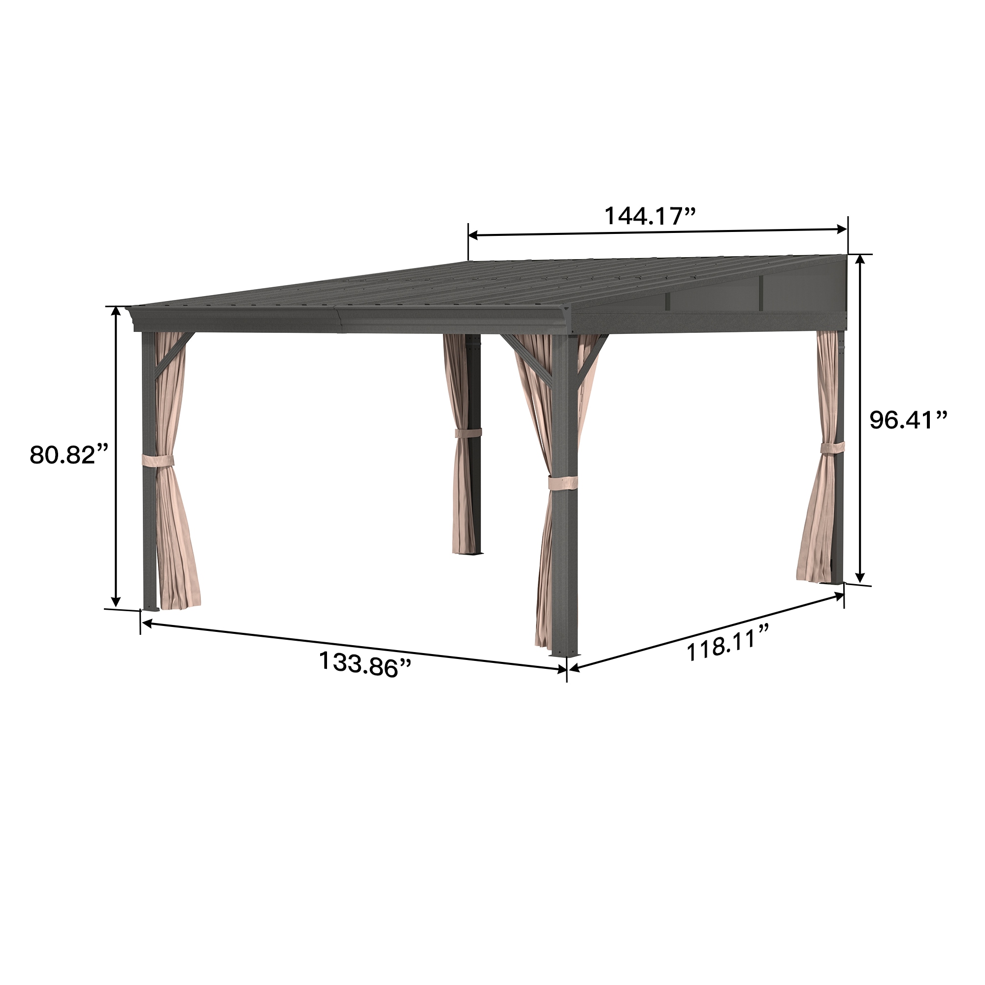 Clihome CL-06LYKQ1012B Wood-Resin-Gazebos - View #6