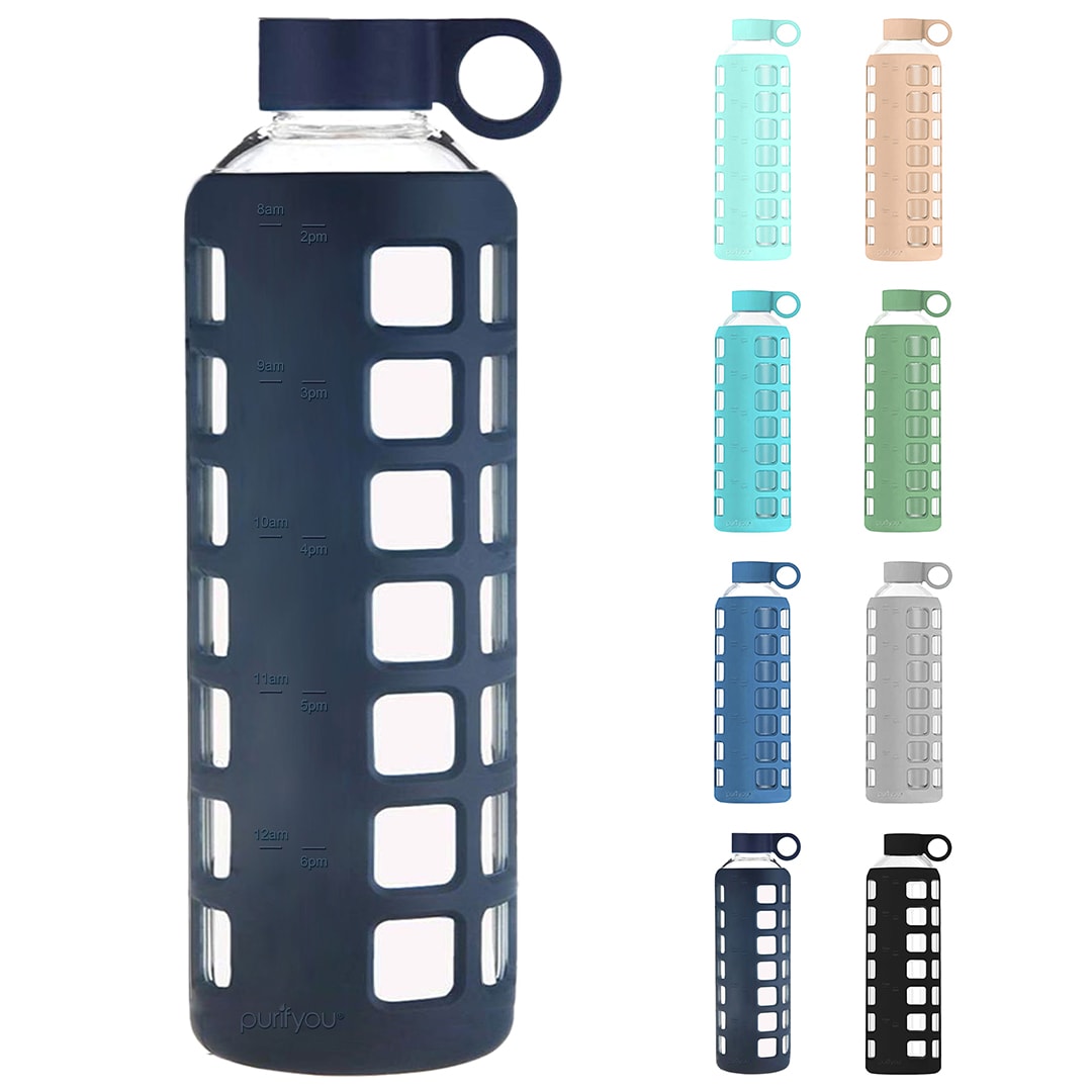 purifyou 32-fl oz Glass Insulated Water Bottle in the Water Bottles & Mugs  department at