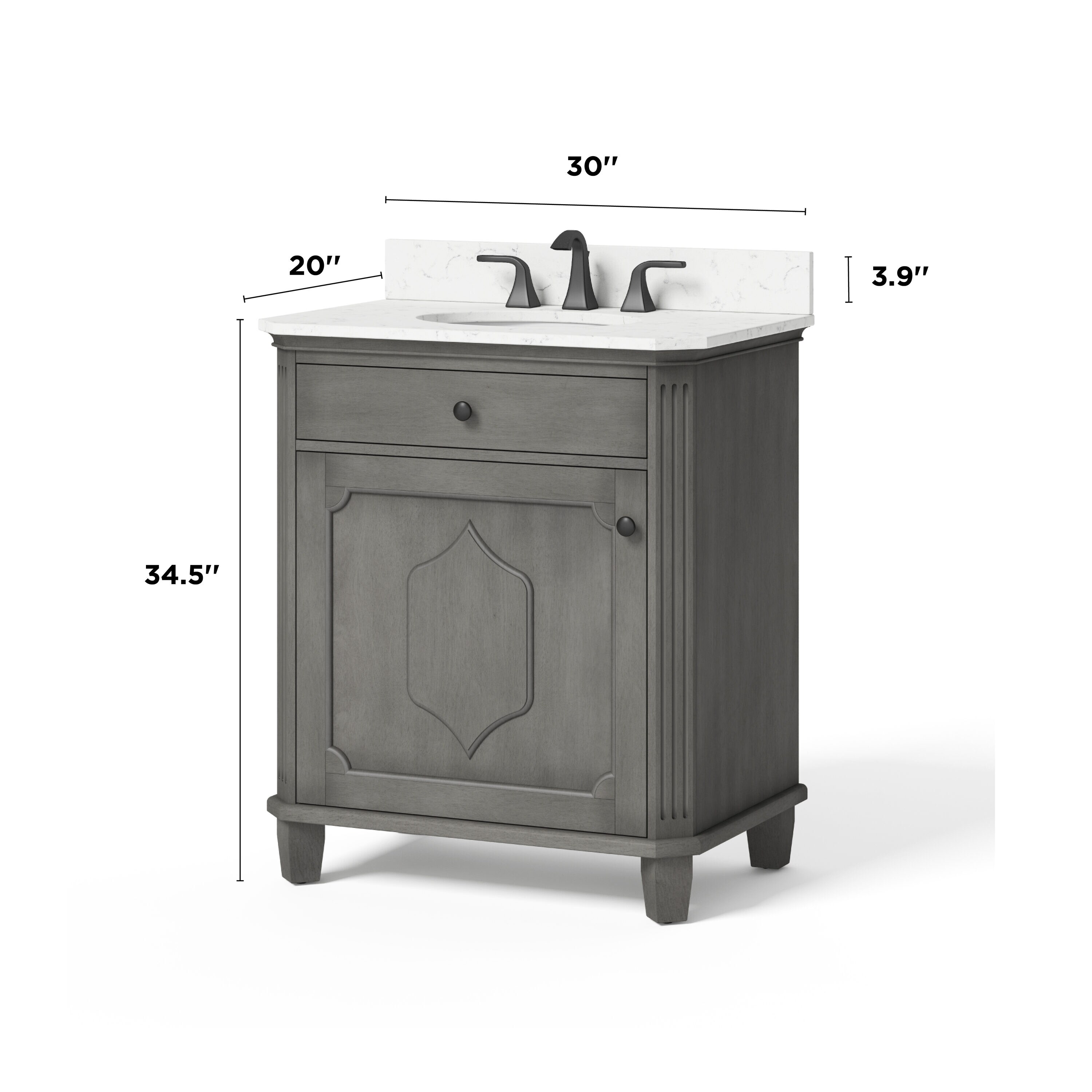 allen + roth LWS30DVAG Bath-Vanity-Combo - View #11