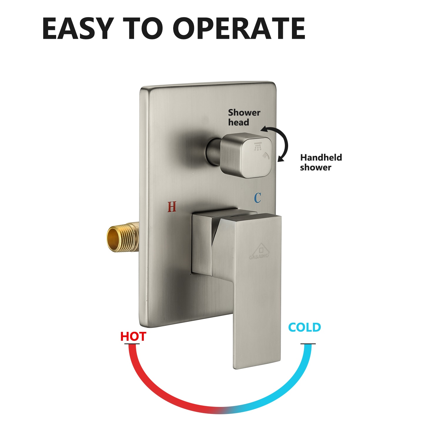CASAINC MLT-020013-CH Showerhead-Bar-Panels - View #7