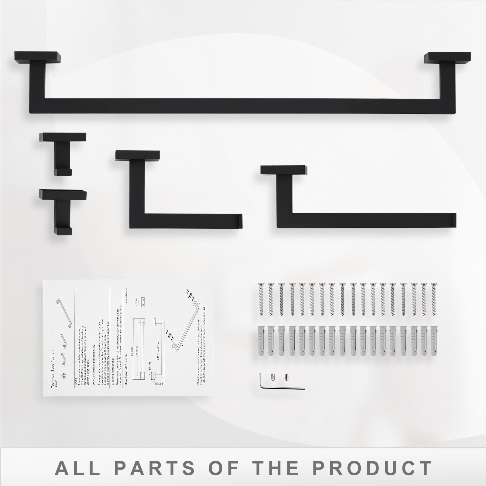 WOWOW 410115B-LW Decorative-Bath-Hardware-Kits - View #4