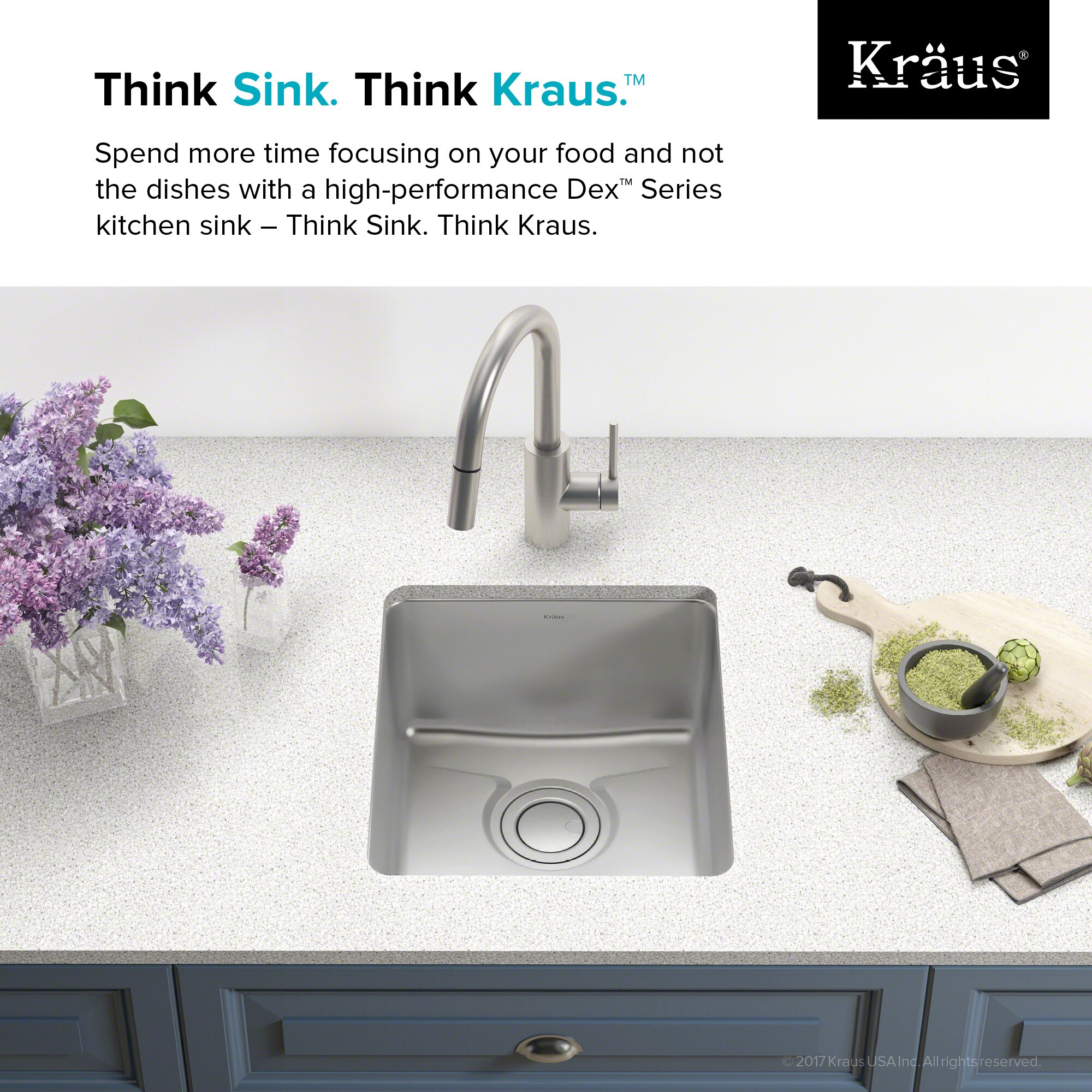 17-Inch Stainless Steel Undermount Single Bowl Kitchen Sink