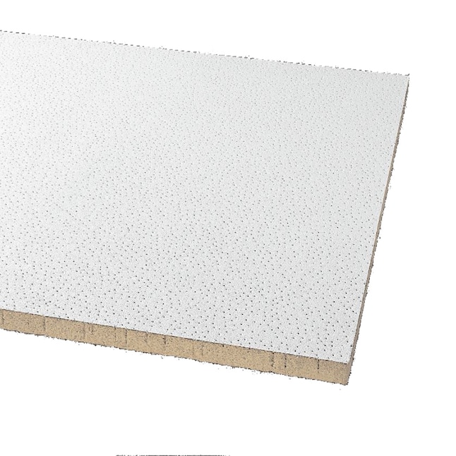 Armstrong Ceilings 48-in x 24-in VL Perforated 8-Pack White Smooth 15/16-in Drop Acoustic Panel Ceiling Tiles Armstrong Ceilings 48-in x 24-in VL Perforated 8-Pack White Smooth 15/16-in Drop Acoustic Panel Ceiling Tiles