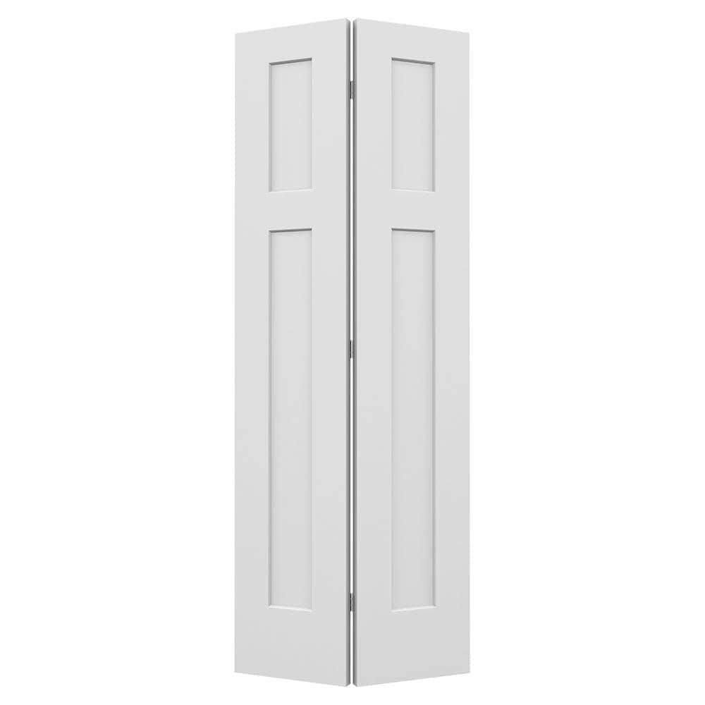 RELIABILT ABS615752 24-in x 80-in Primed 3-panel craftsman Smooth Hollow core Primed Molded composite Closet Bifold Door ( Hardware Included )