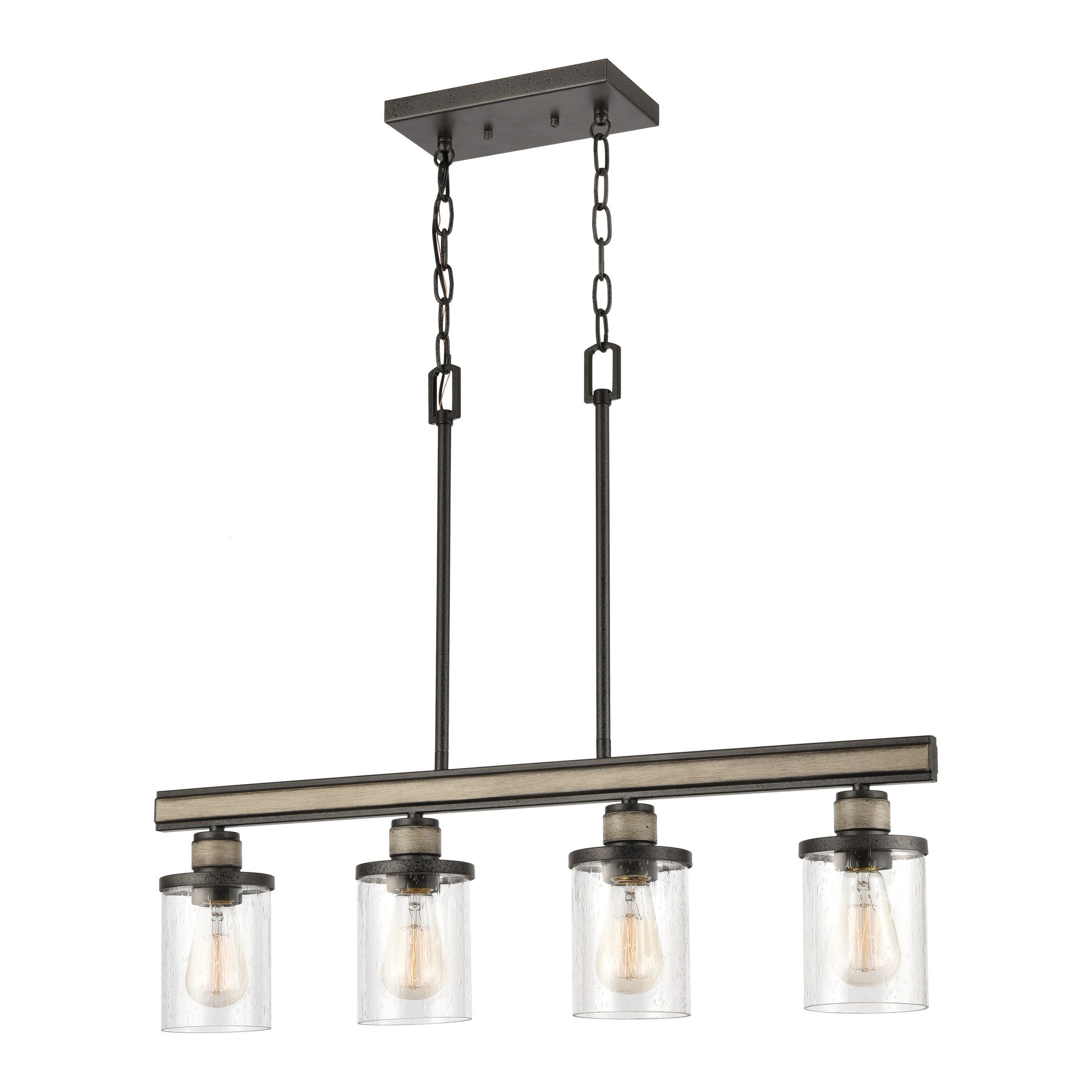 Westmore by ELK Lighting LWCH-210211249 Calder 4 -Light Multiple finishes Brown Transitional For Use in Bedrooms, Dining Rooms, Foyers, Kitchens, Living Rooms Chandelier