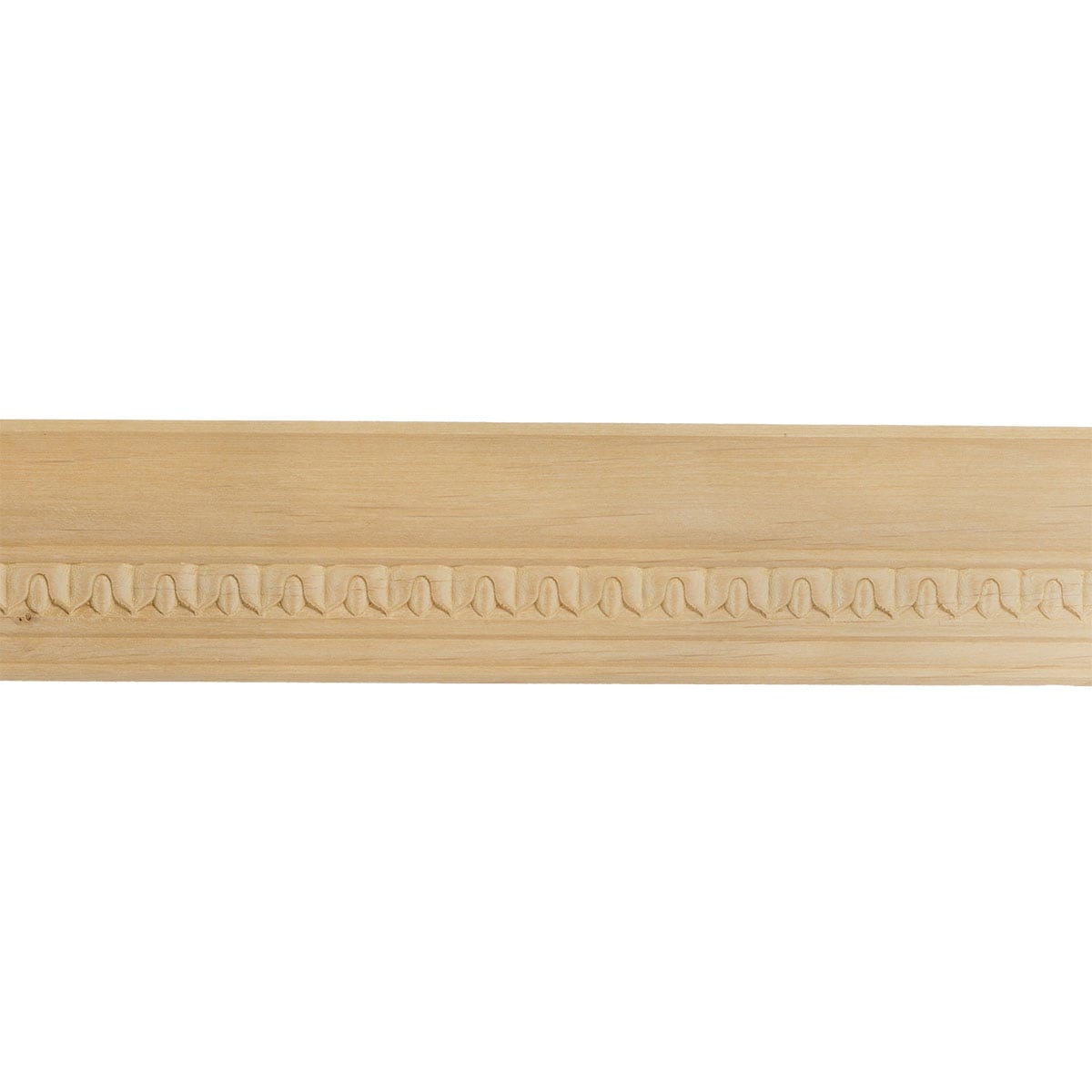 Ekena Millwork 686313 Lanarkshire Carved Wood 2-3/8-in x 7-ft 10-1/2-in Maple Unfinished Wood 686313 Crown Moulding 8 -Pack