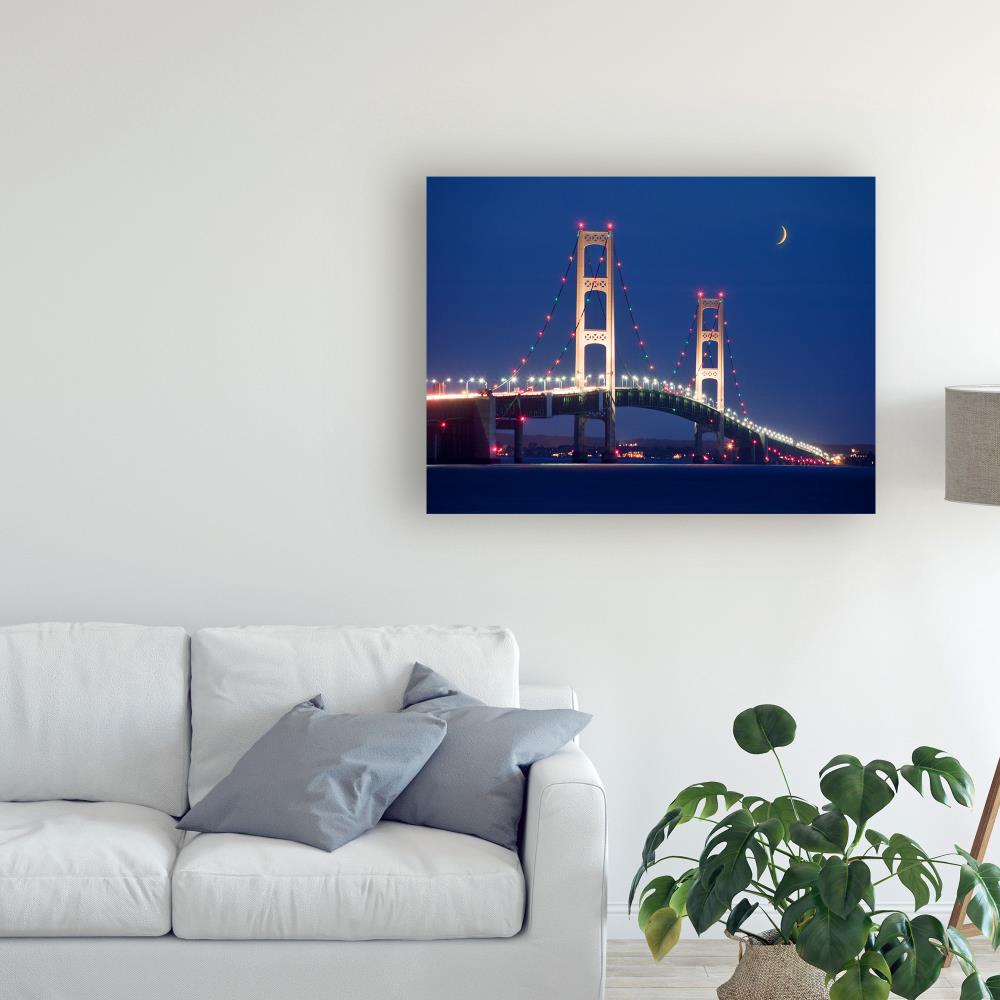 Trademark Fine Art Framed 18-in H x 24-in W Places Print on Canvas ...