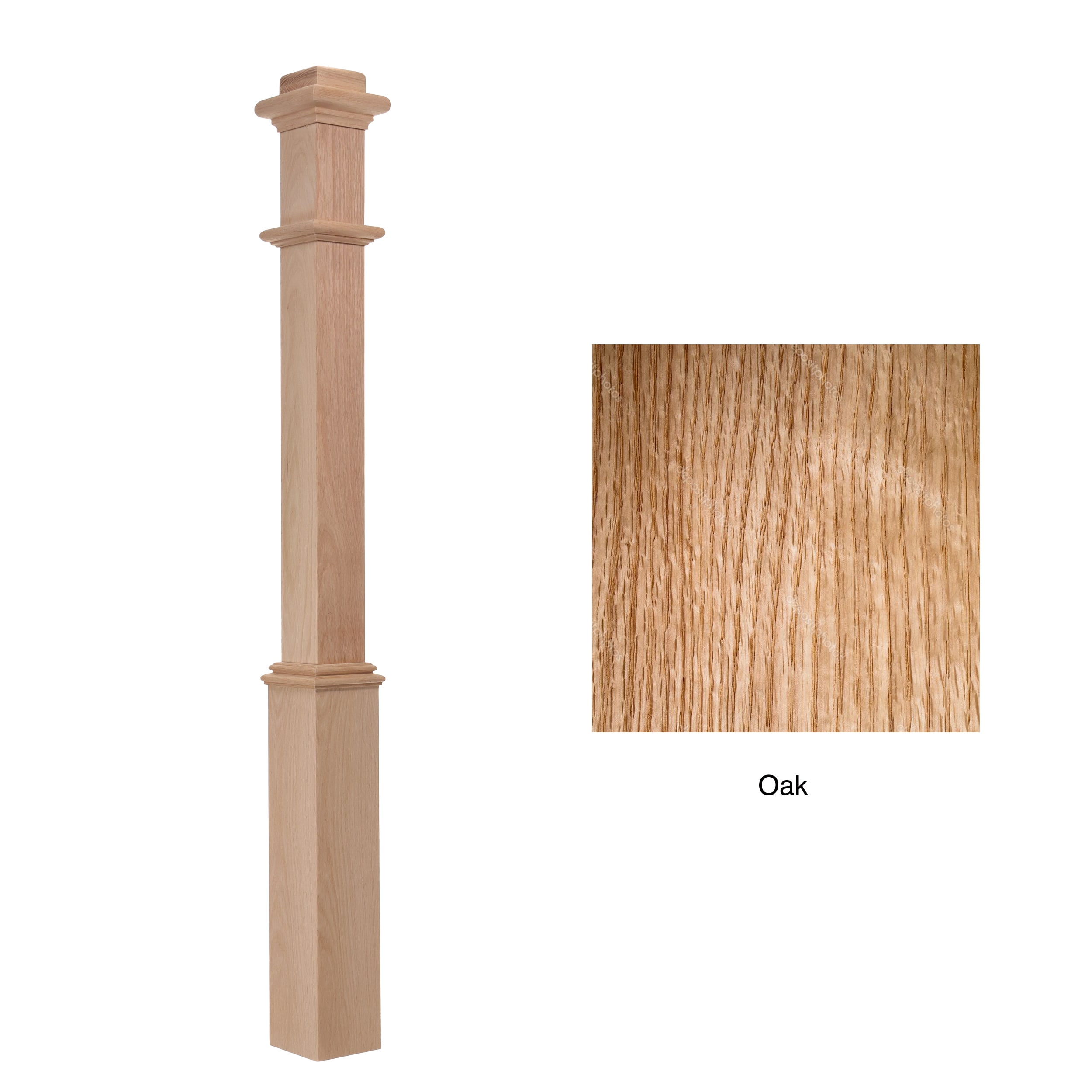 RELIABILT WG960OAK Interior-Stairpart-Newel-Posts - View #3