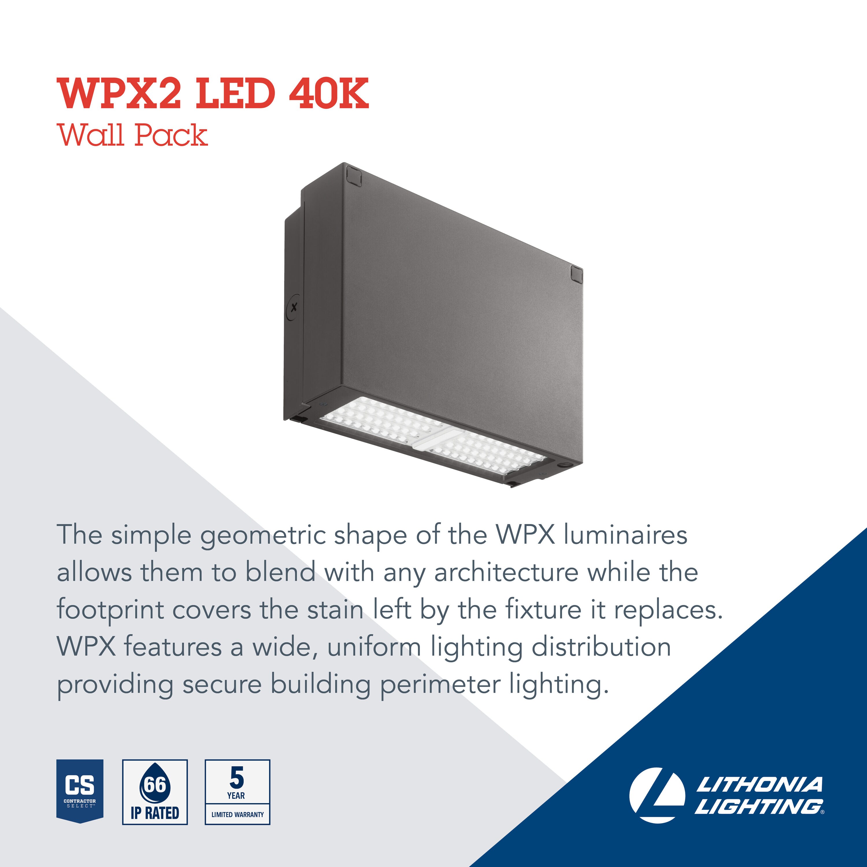 Lithonia Lighting WALLLLWPX2LED40KDKBR Wall-Pack-Lights - View #3
