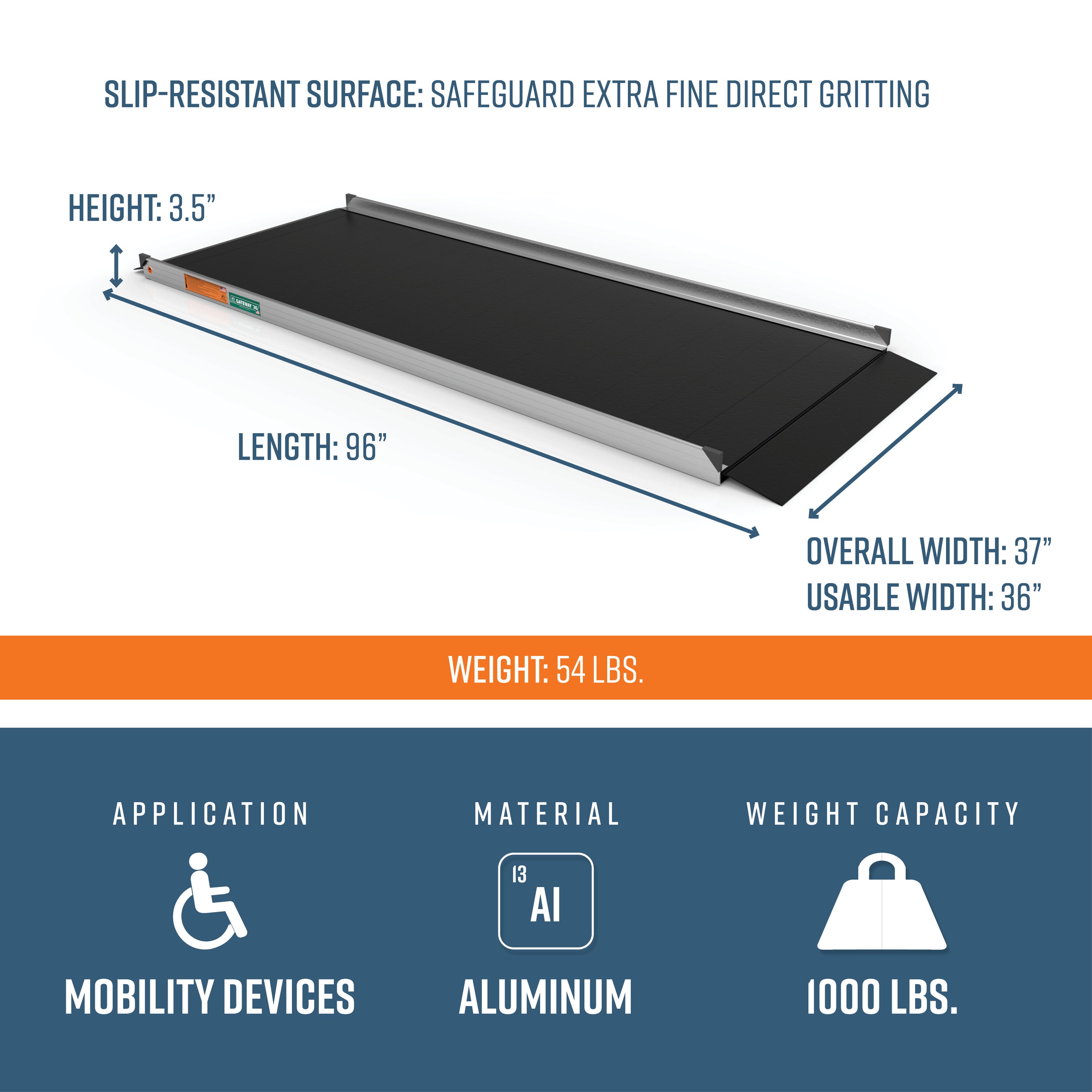 EZ-ACCESS G3G 08BLK Access-Ramps - View #3