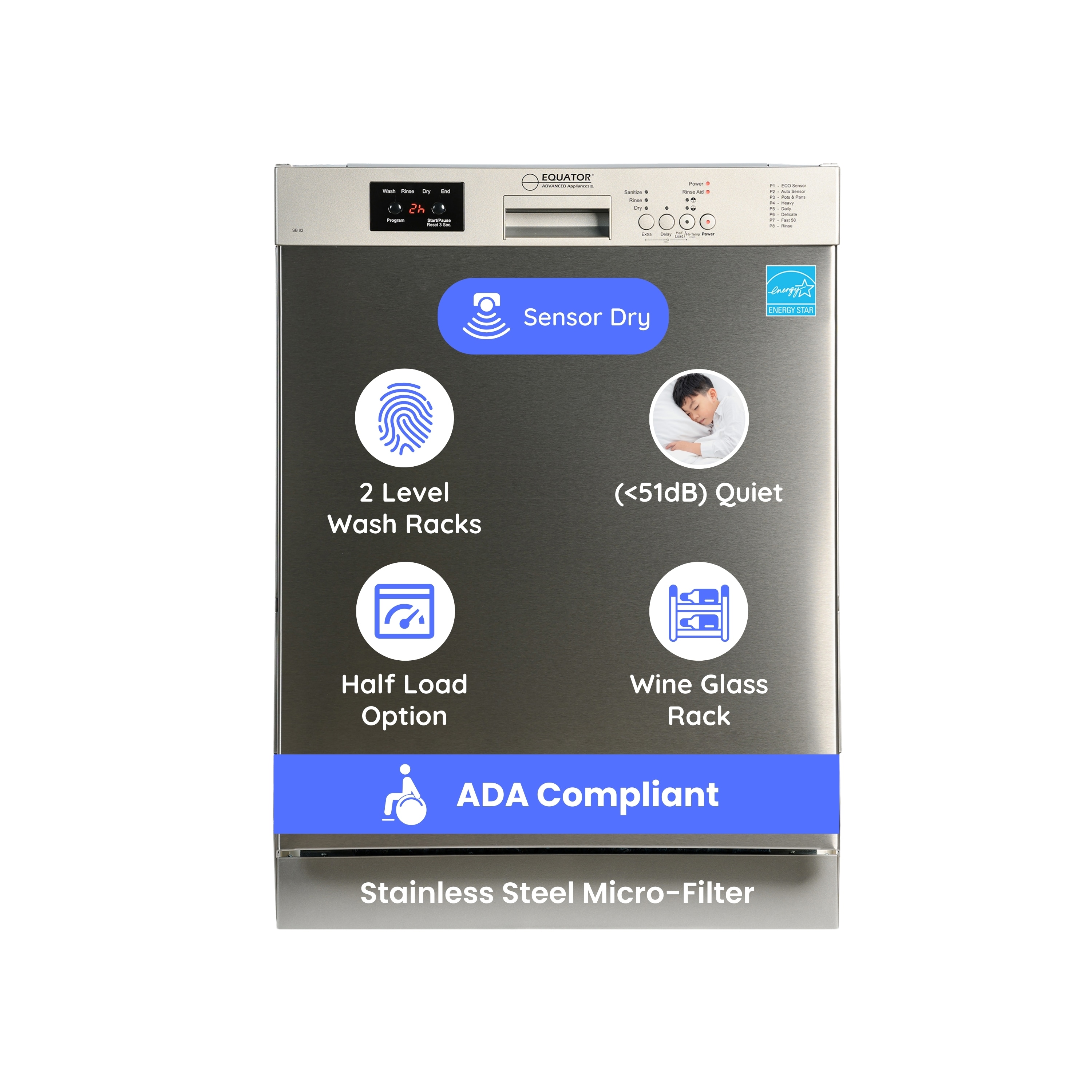 Equator Advanced Appliances SB 82 Builtin-Dish - View #3