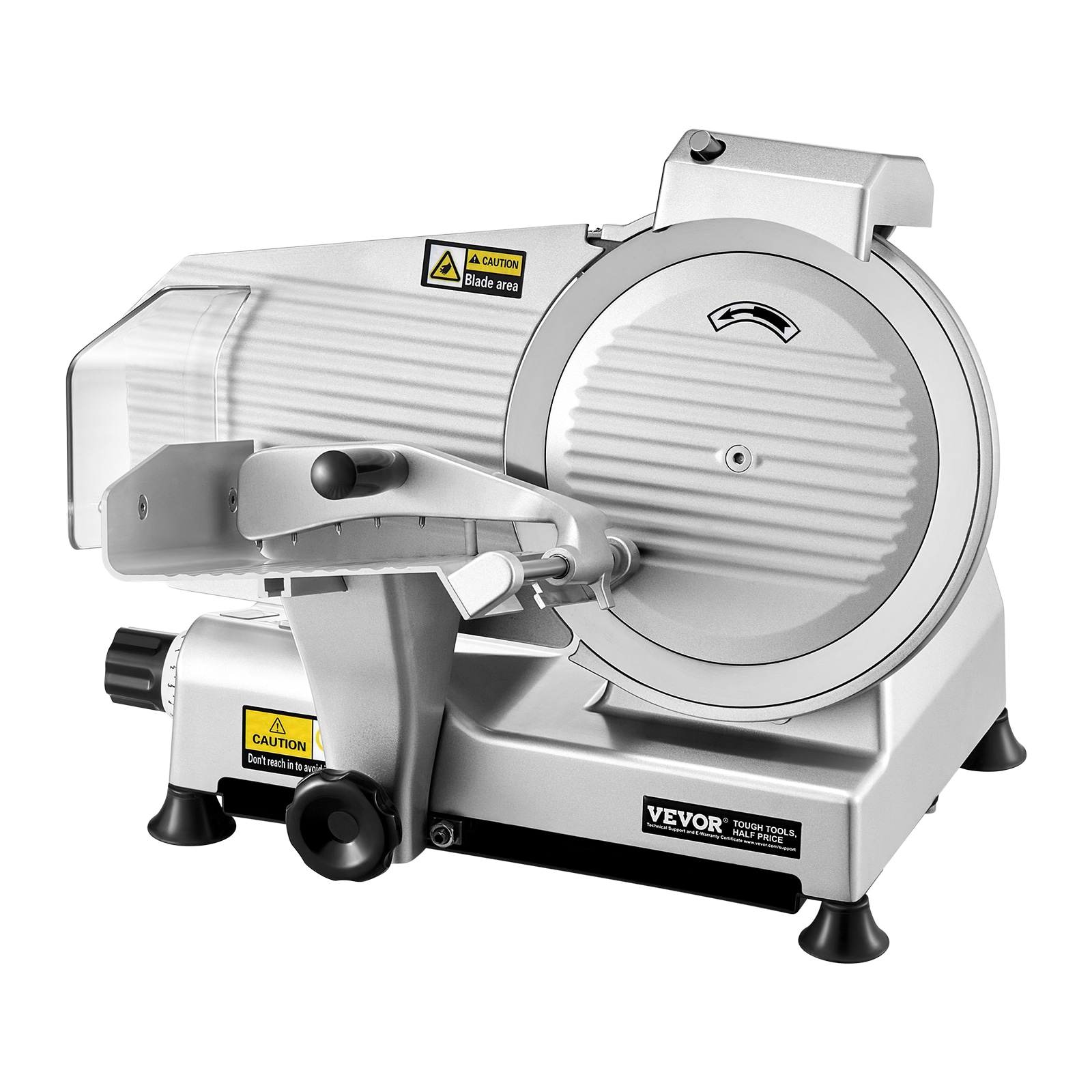 VEVOR KZJFLEXI720MMB42NV1 Q235 373 -Speed Commercial/Residential Food slicer and Meat Slicer with Thickness Control ( Silver )