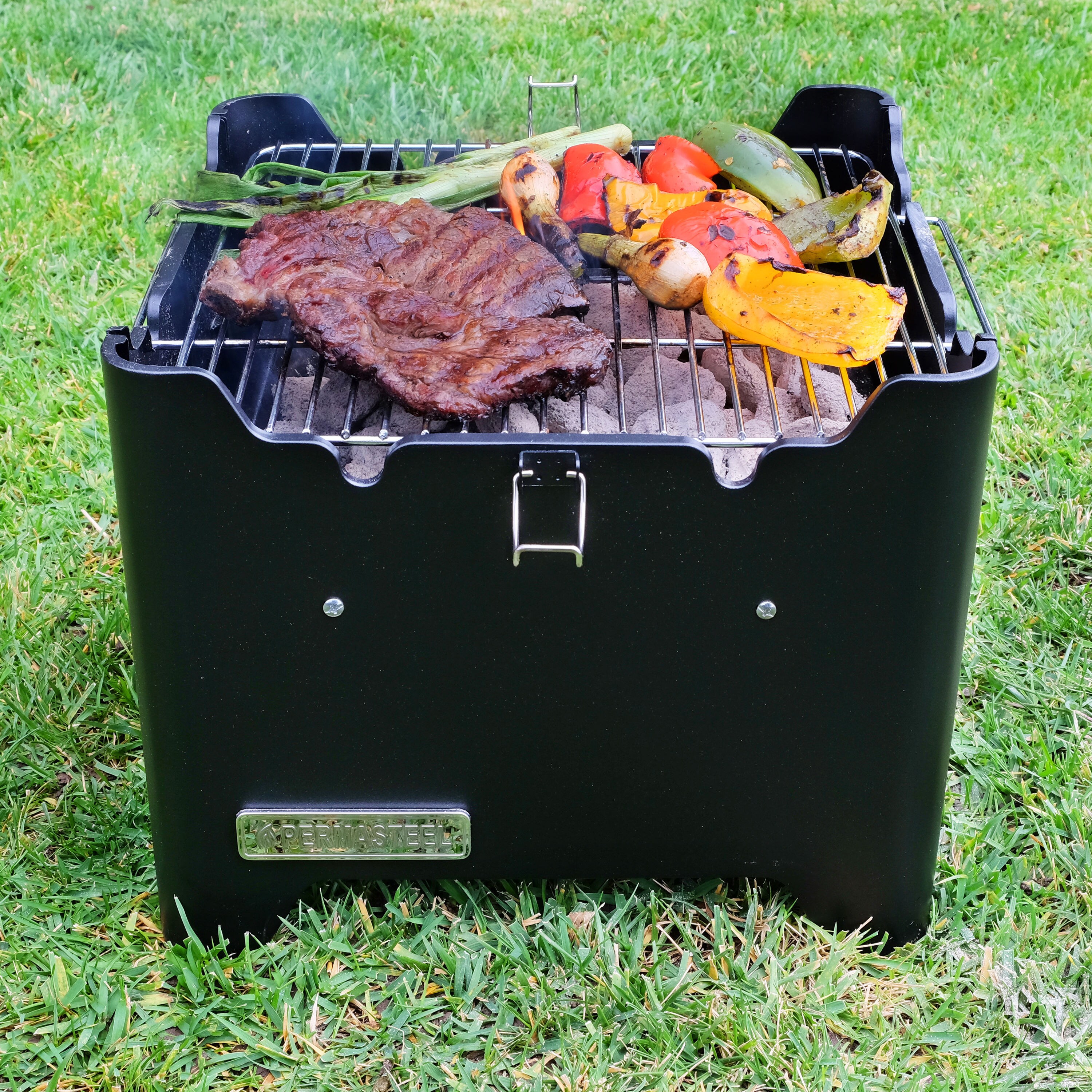 Outsunny 17.75-in W Black Charcoal Grill in the Charcoal Grills department  at