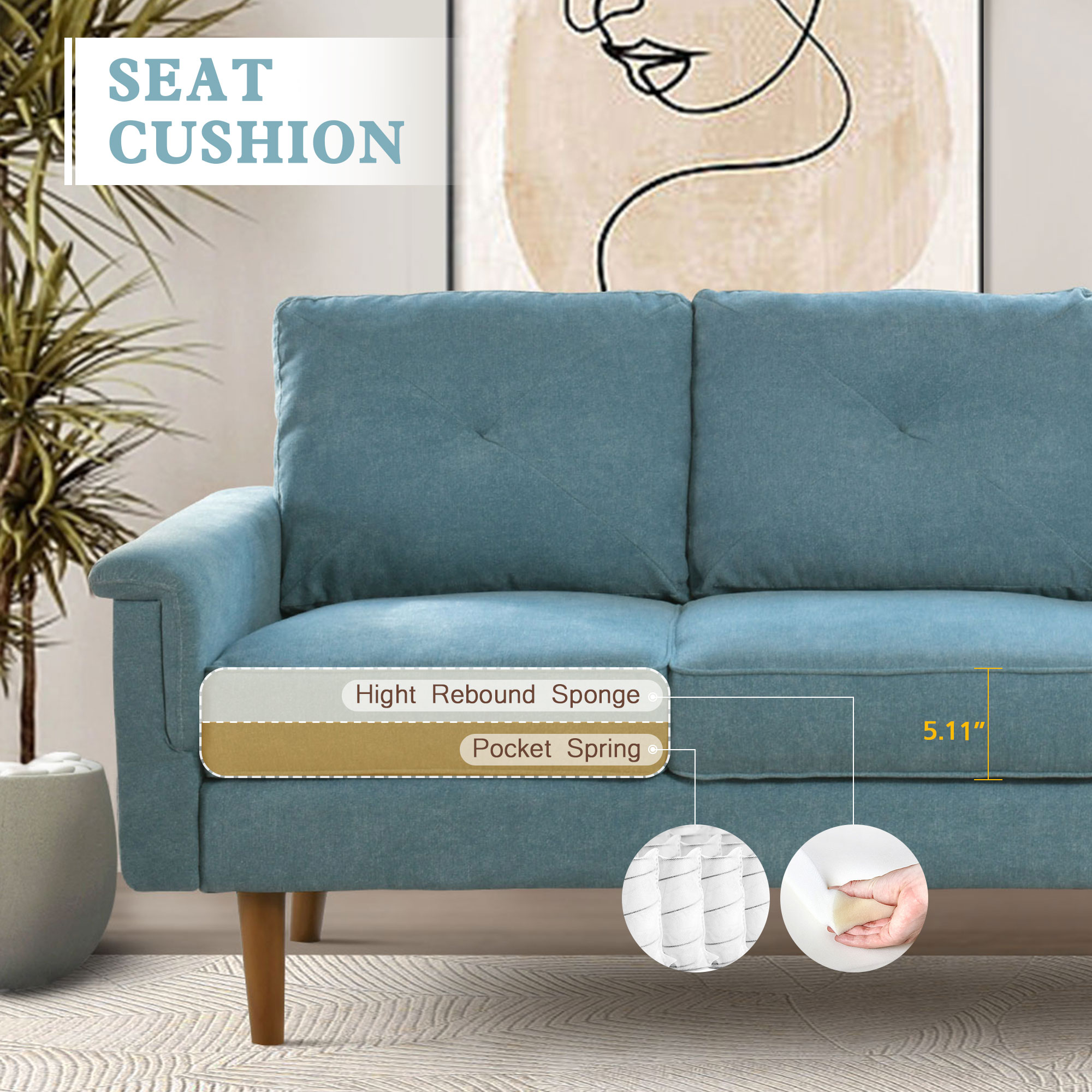 weaxty HMBNOP400 Sofas-Loveseats - View #3