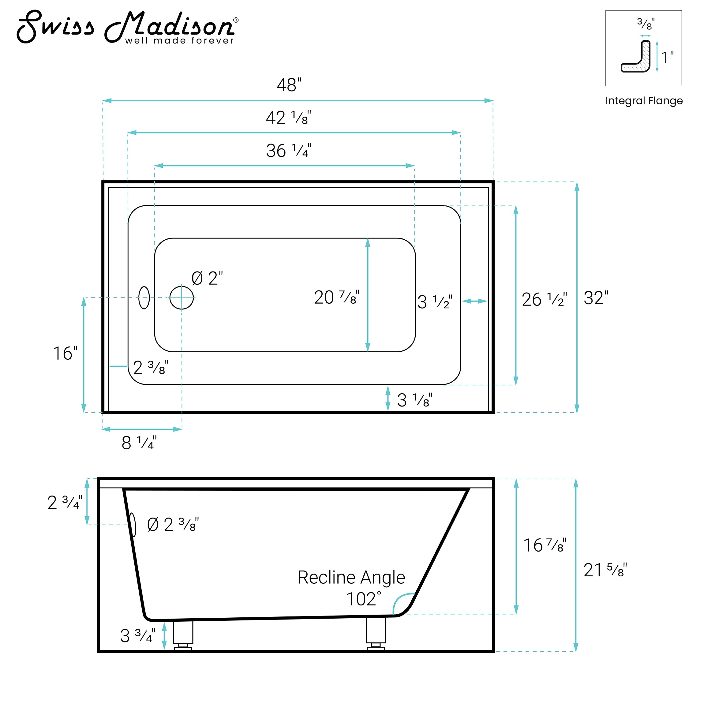 Swiss Madison SM-25-ABLAU32BQ bathtubs - View #4