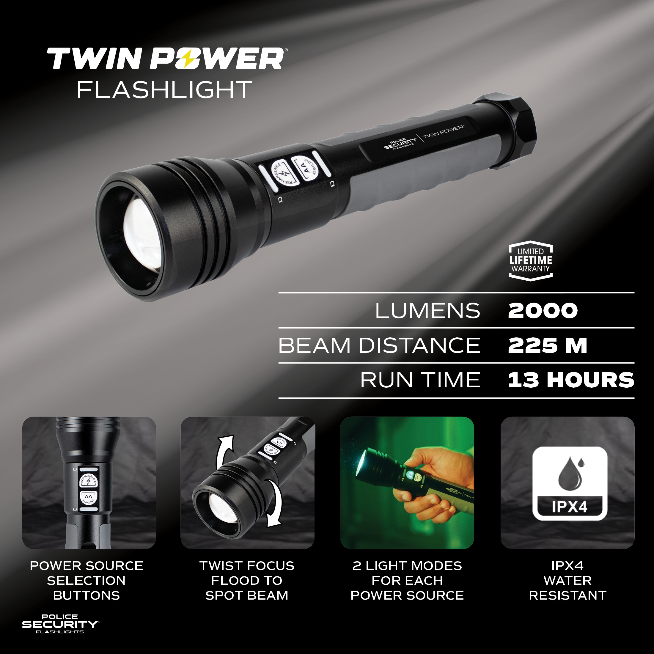 Police Security 97715 flashlights - View #6