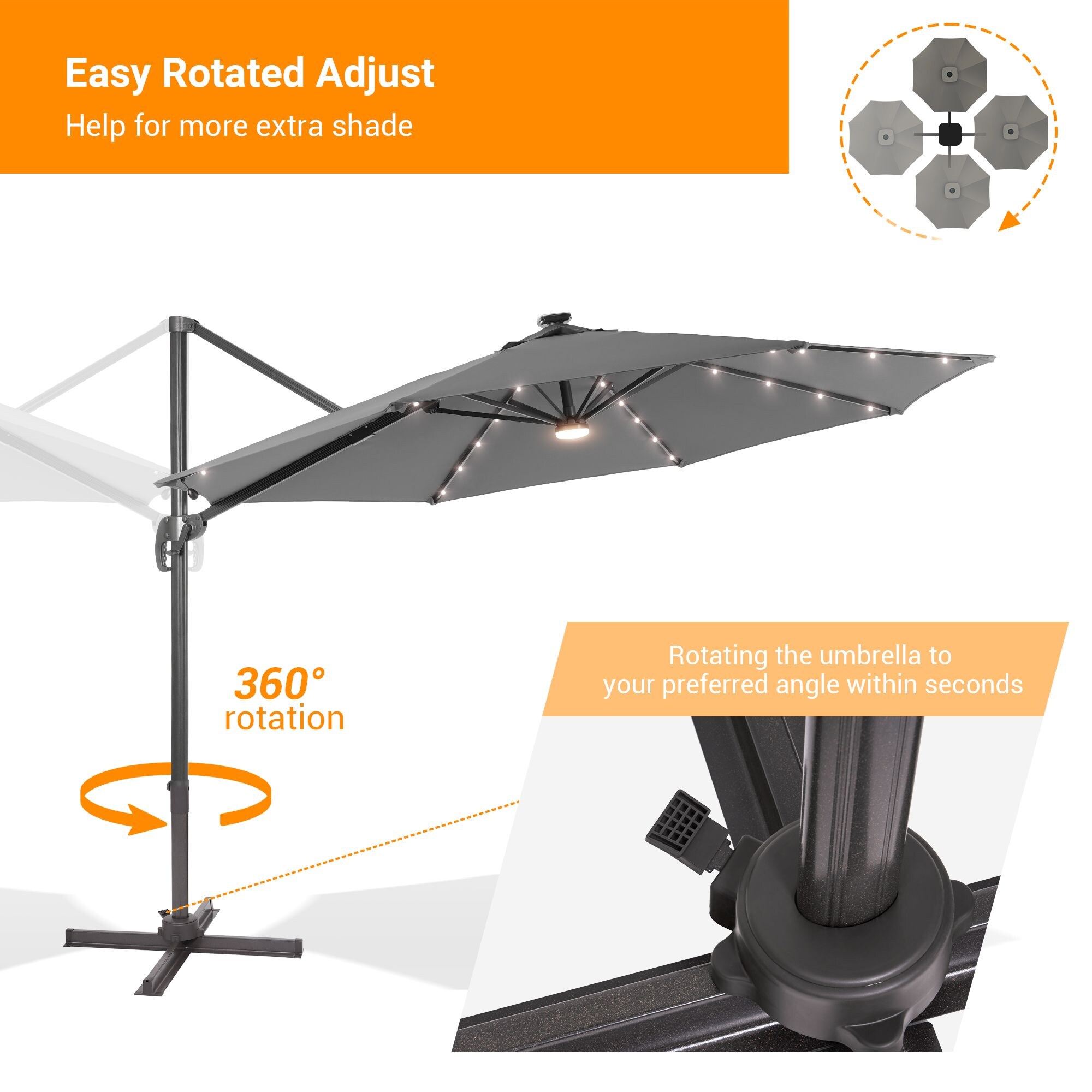 Sonkuki SD-MN335GY-LED Umbrellas-2 - View #4