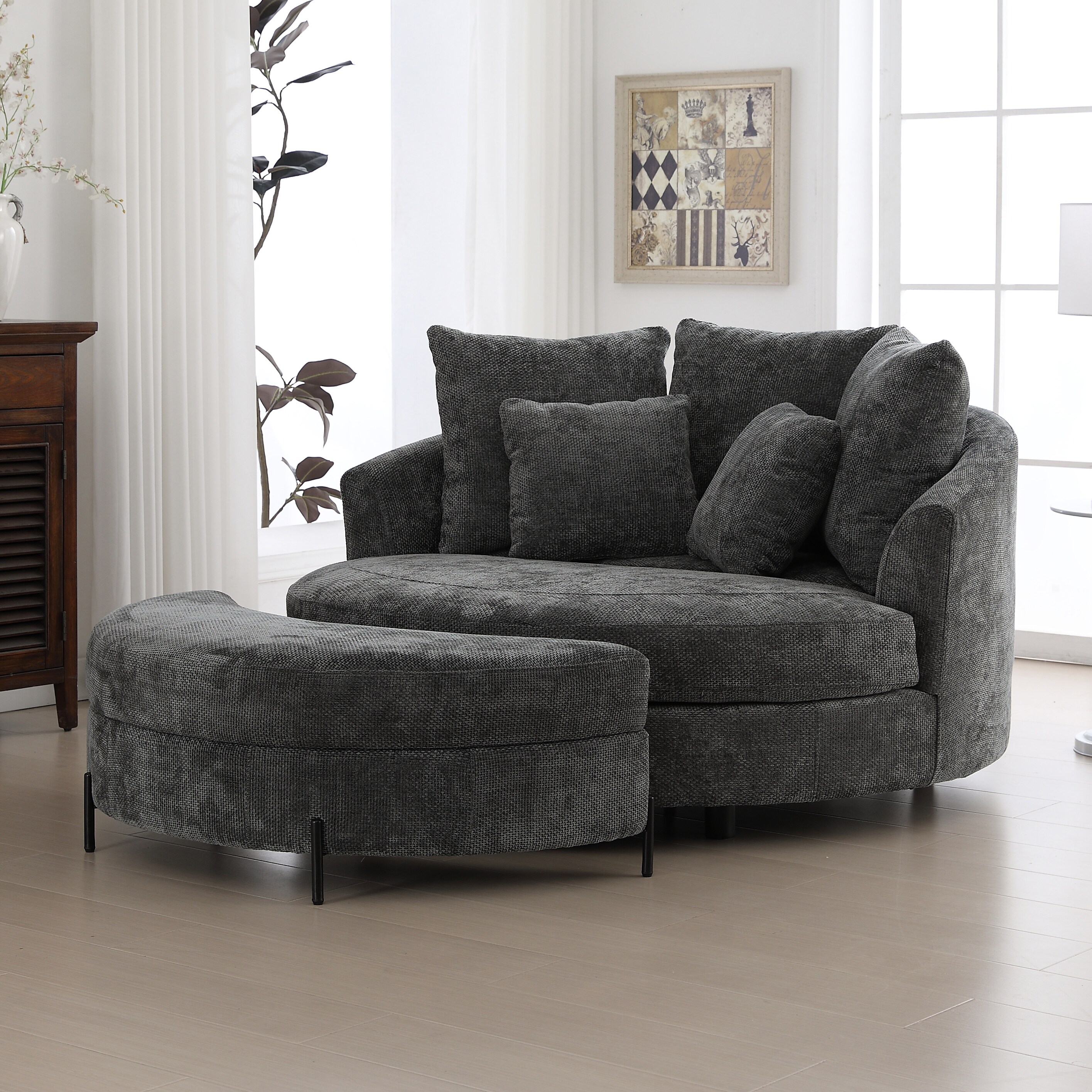 Hrinhom HC-W1105-CHARCOAL chairs - View #3