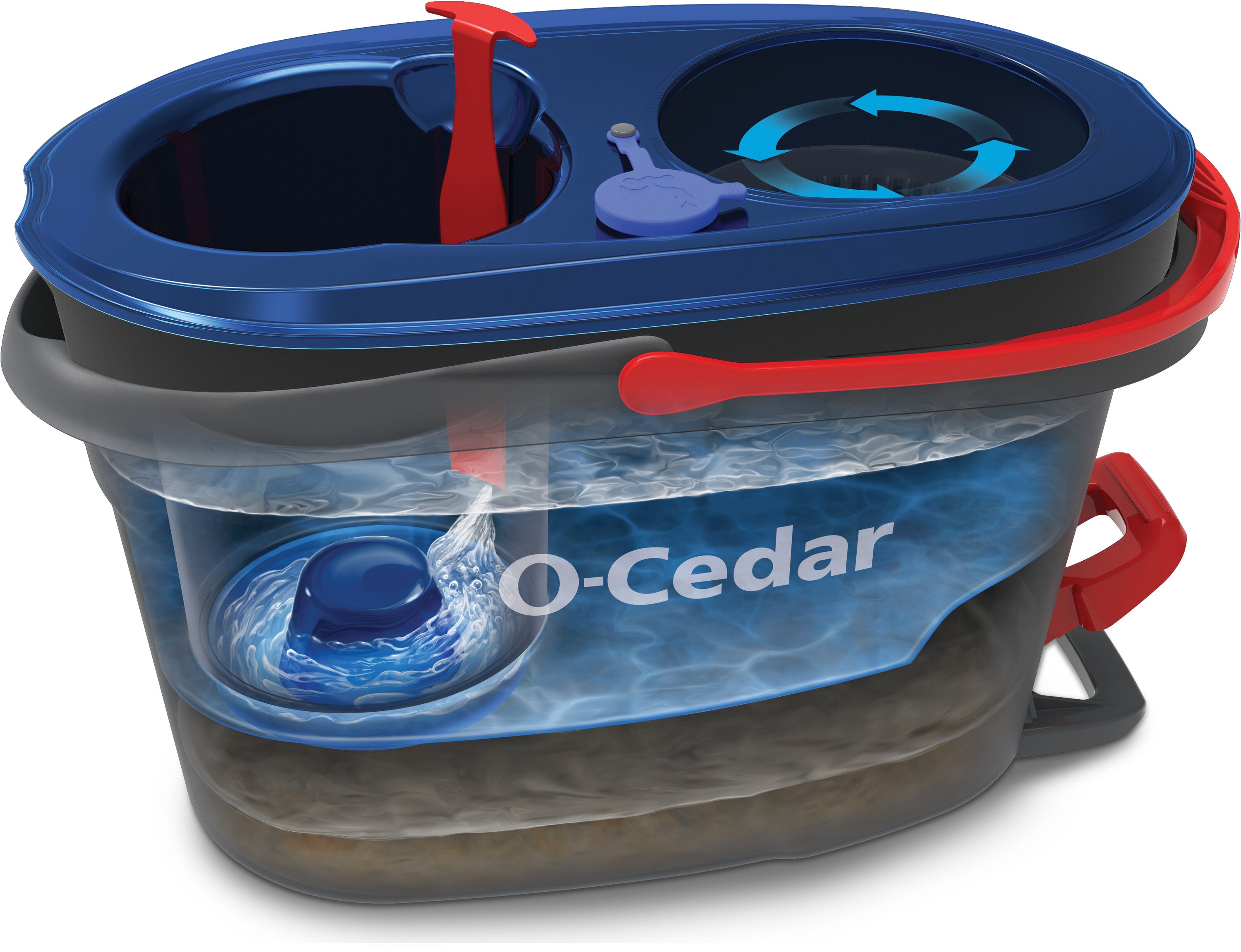 O-Cedar EasyWring offers RinseClean Microfiber Spin Mop & Bucket Floor Cleaning System,