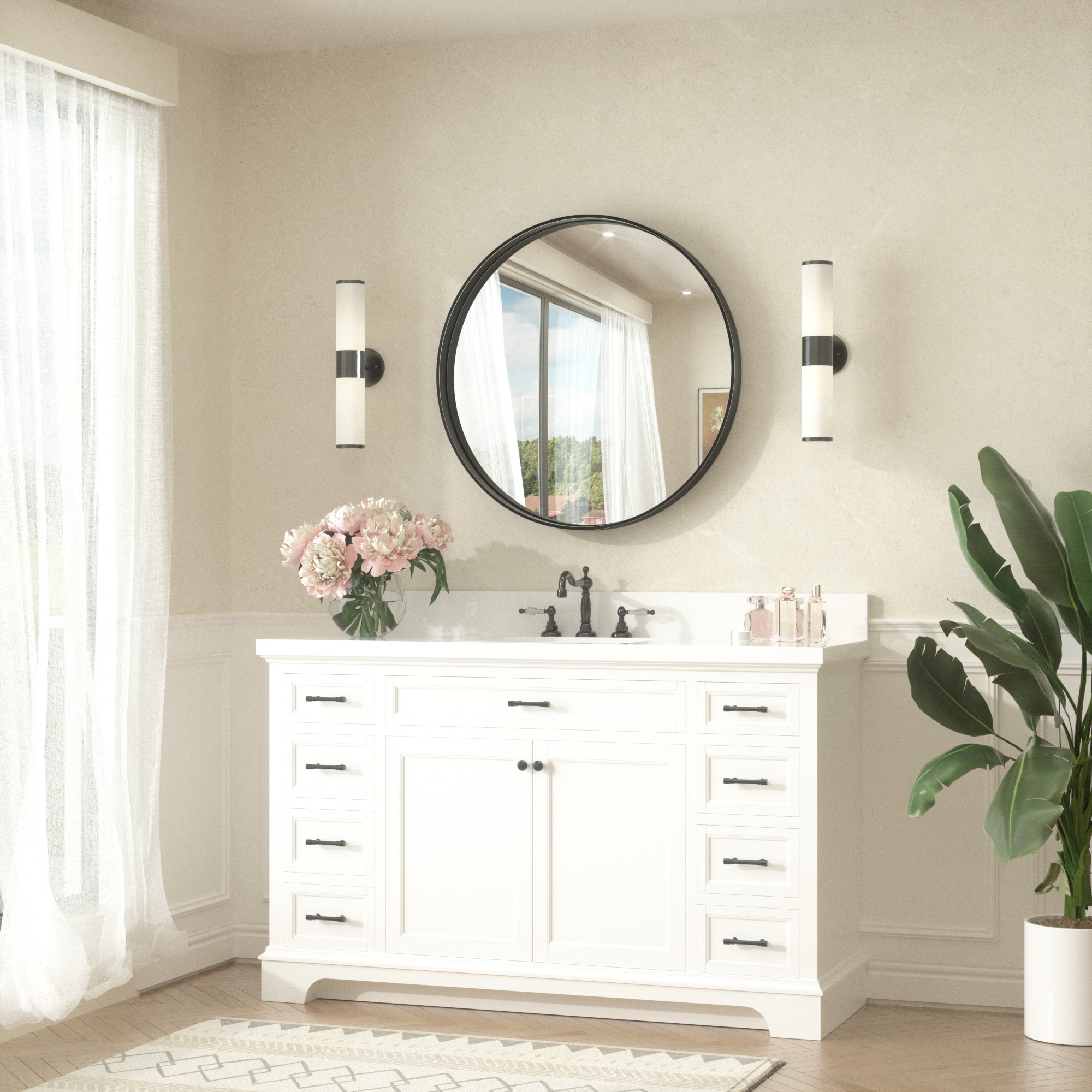 Keonjinn LW-JZ-YXJSK-R76BK Decor-Mirrors - View #2