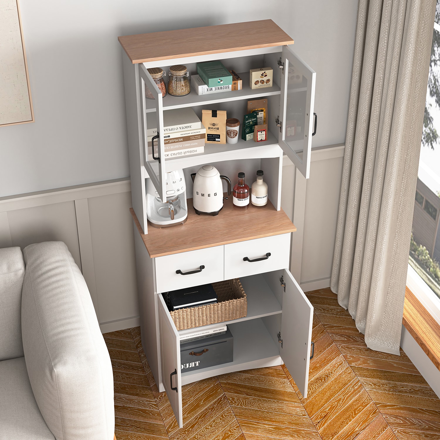 SINOFURN SYB260017BK Dining-Kitchen-Storarge - View #10