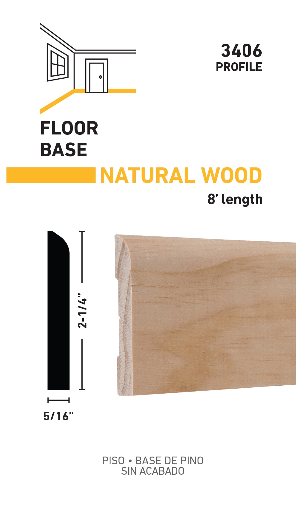 RELIABILT L0034068 Baseboard-Moulding - View #3