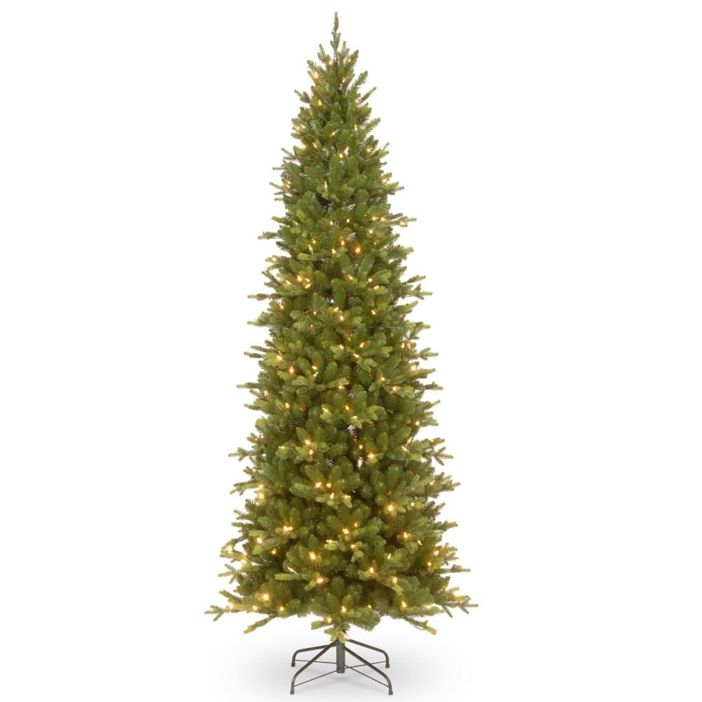 National Tree Company PEAS2-D10-75 7.5-ft Spruce Pre-lit Slim Artificial Christmas Tree with LED Lights