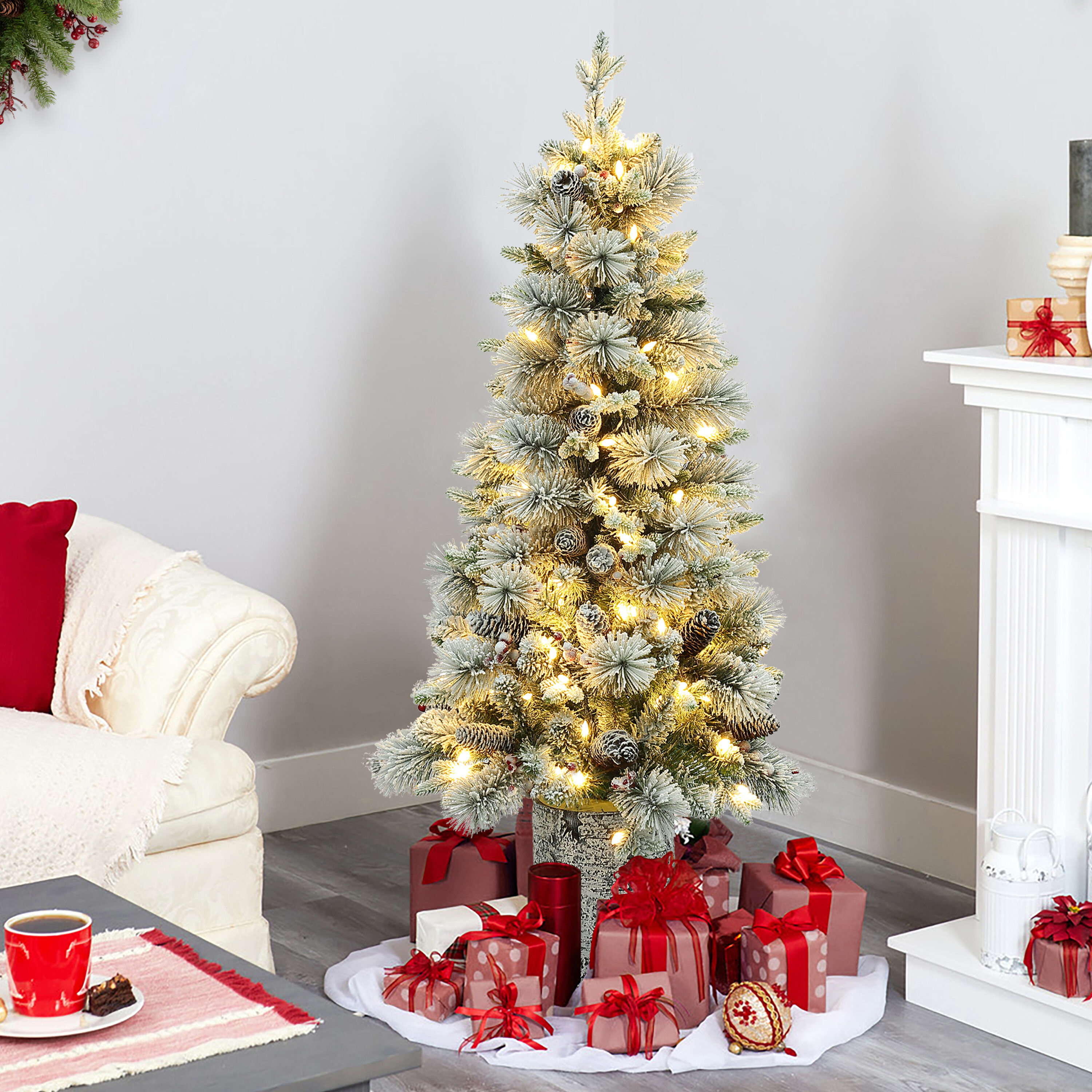 LuxenHome WHAP1804 Artificial-Christmas-Trees - View #6