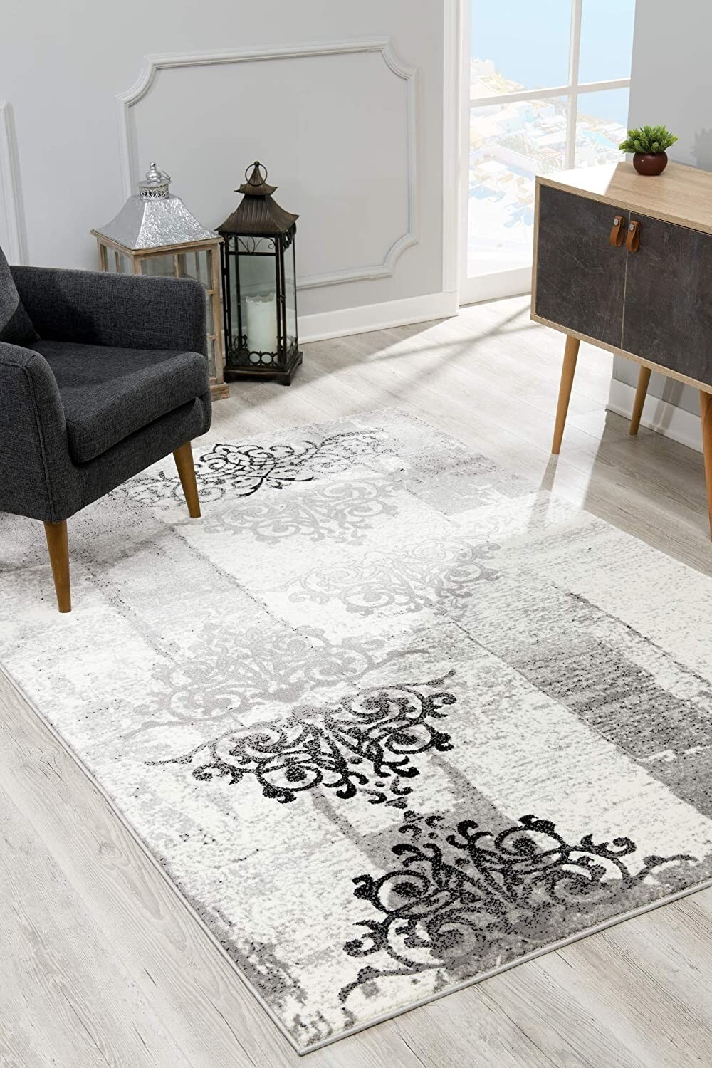 Home Dynamix Tremont Lincoln Gray Area Rug