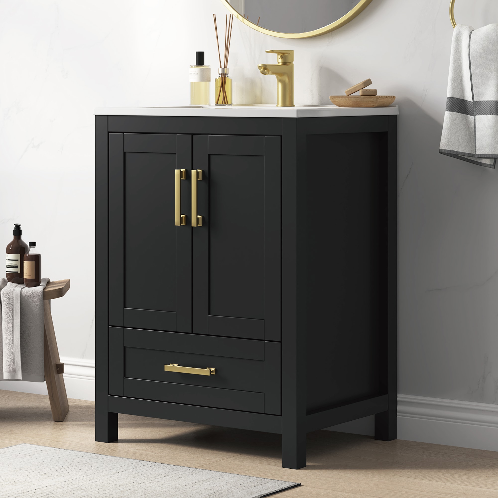 DELUXE LIVING V24033KD-24BK Bath-Vanity-Combo - View #10