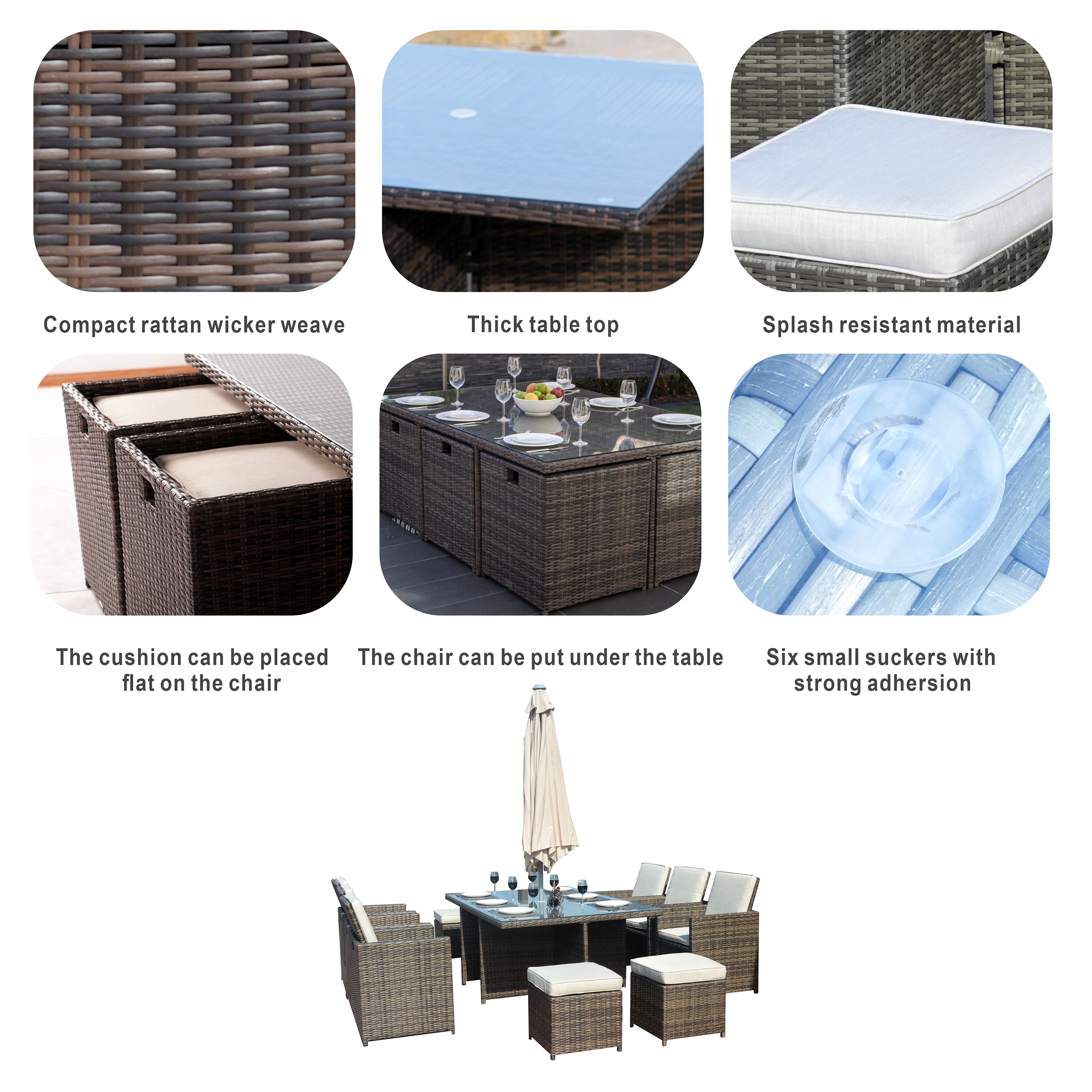 Moda Furnishings C-PAD-3234-B Patio-Dining-Sets - View #8