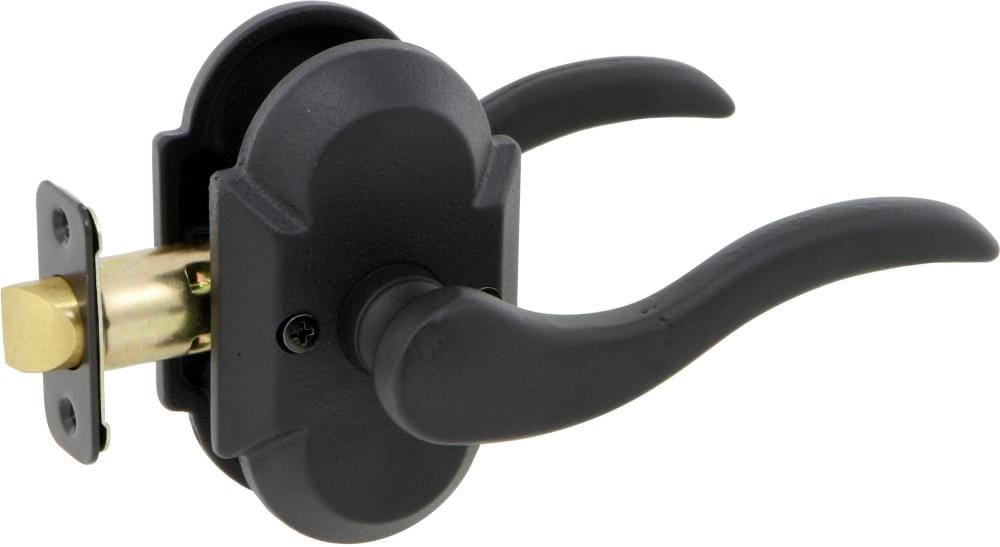 Delaney Hardware 694709CR Sandcast Sandcast Aged black Interior Hall/Closet Passage Door Handle