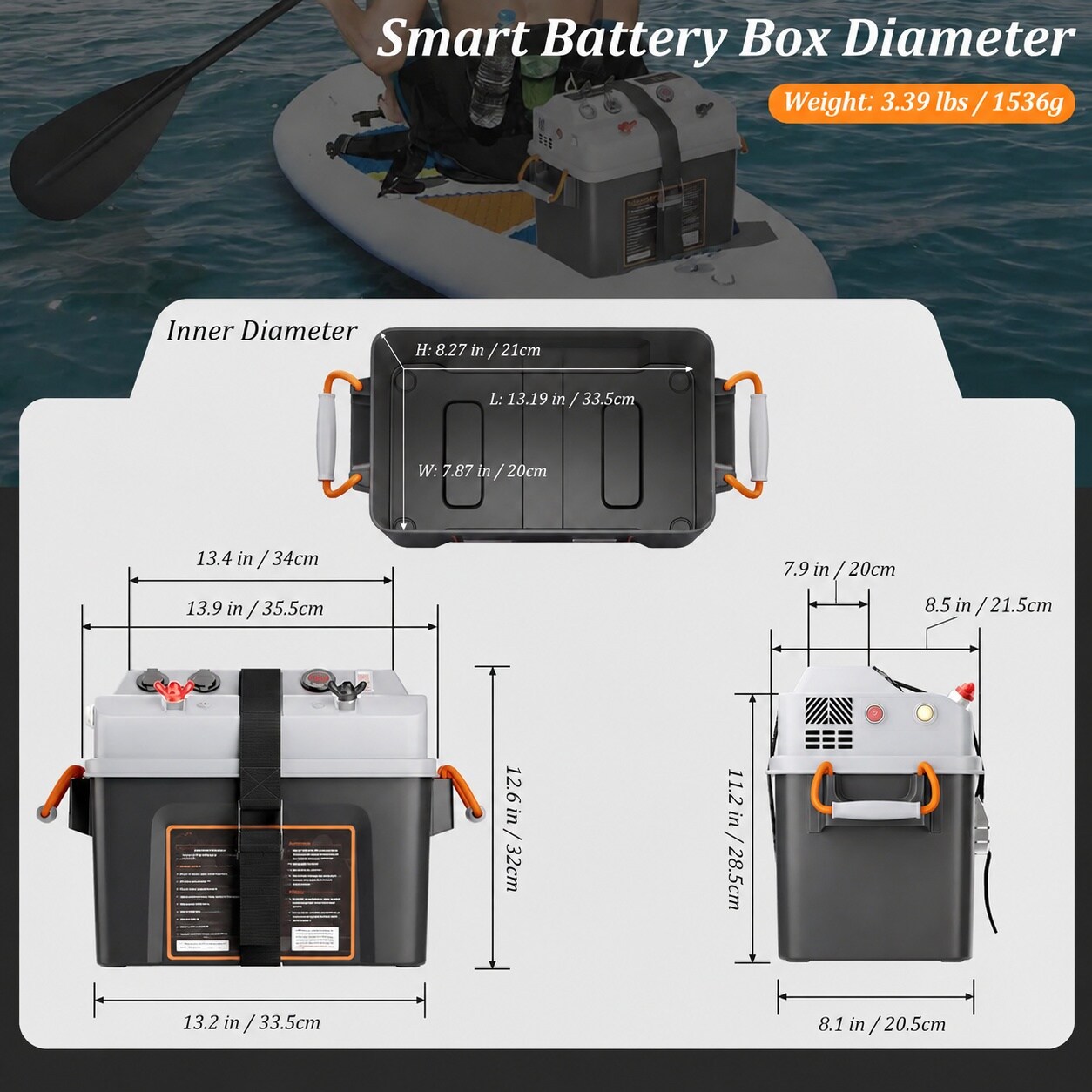 AOIZGMY Smart power cell Box 12V 24V Power Center with Multi Ports ...