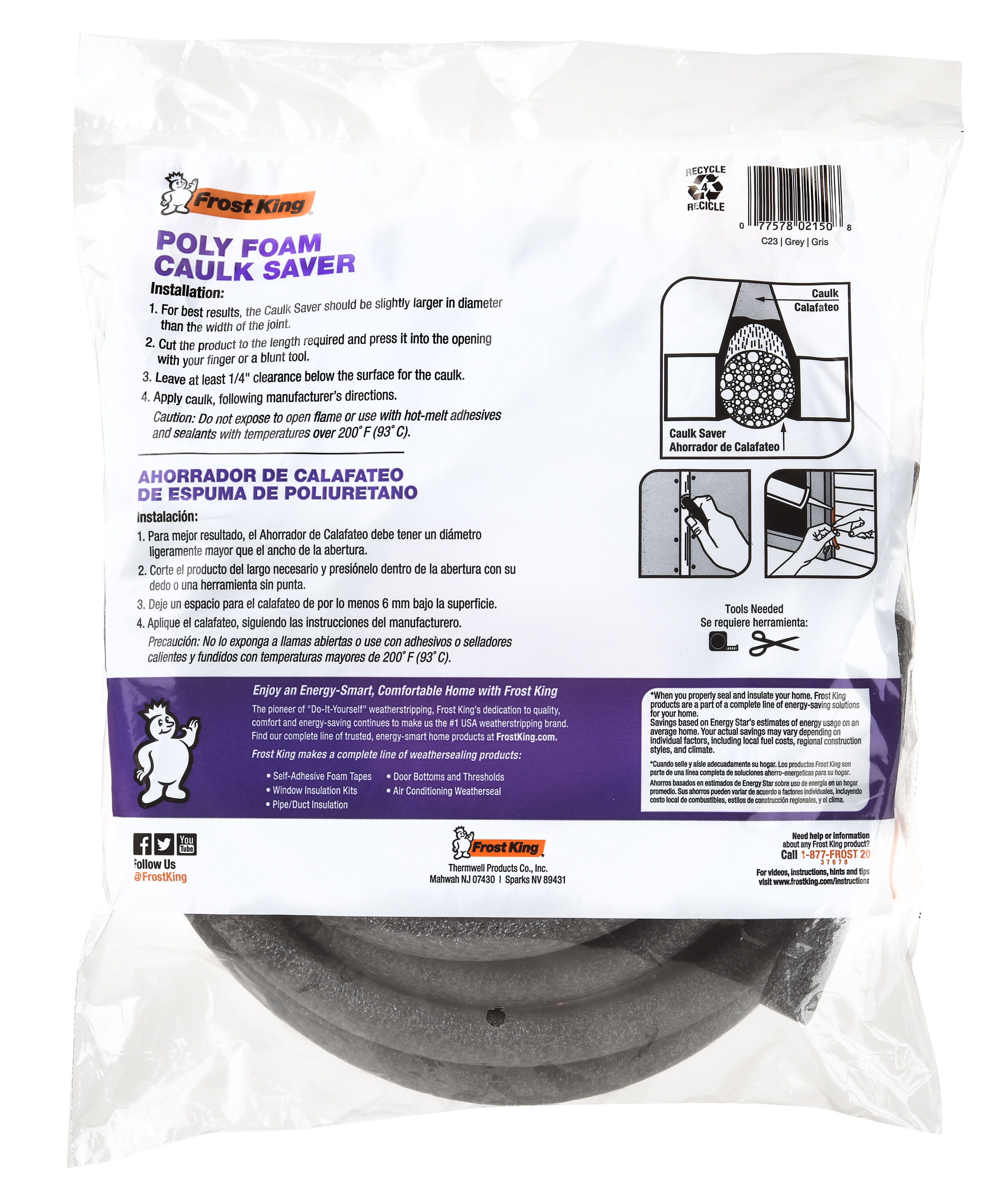Frost King C23H Bath-Sealant - View #4