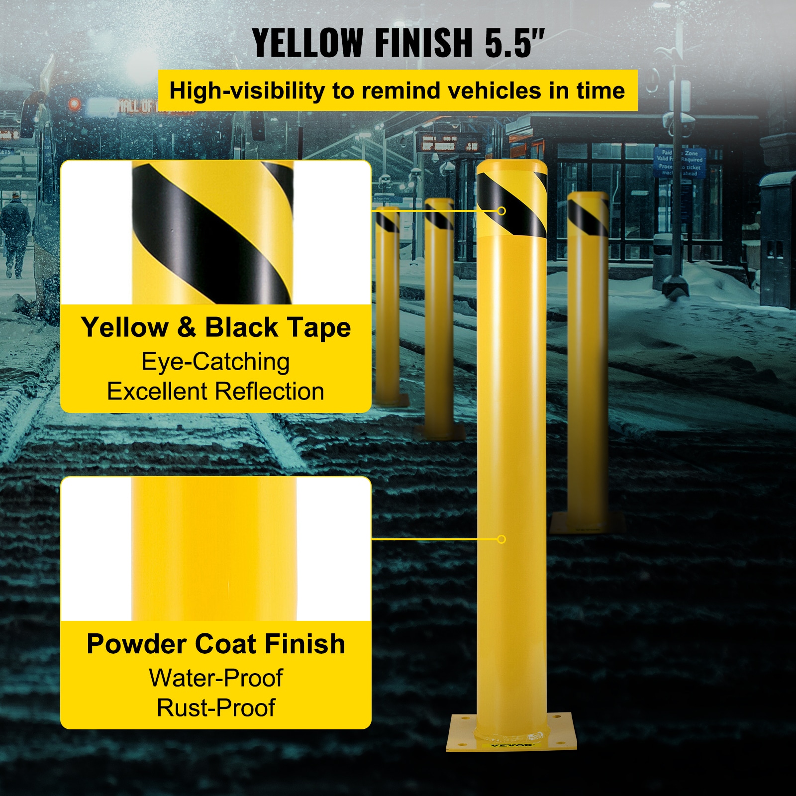 VEVOR AQZ36X5.5INHS0001V0 Commercial-Bollards - View #4