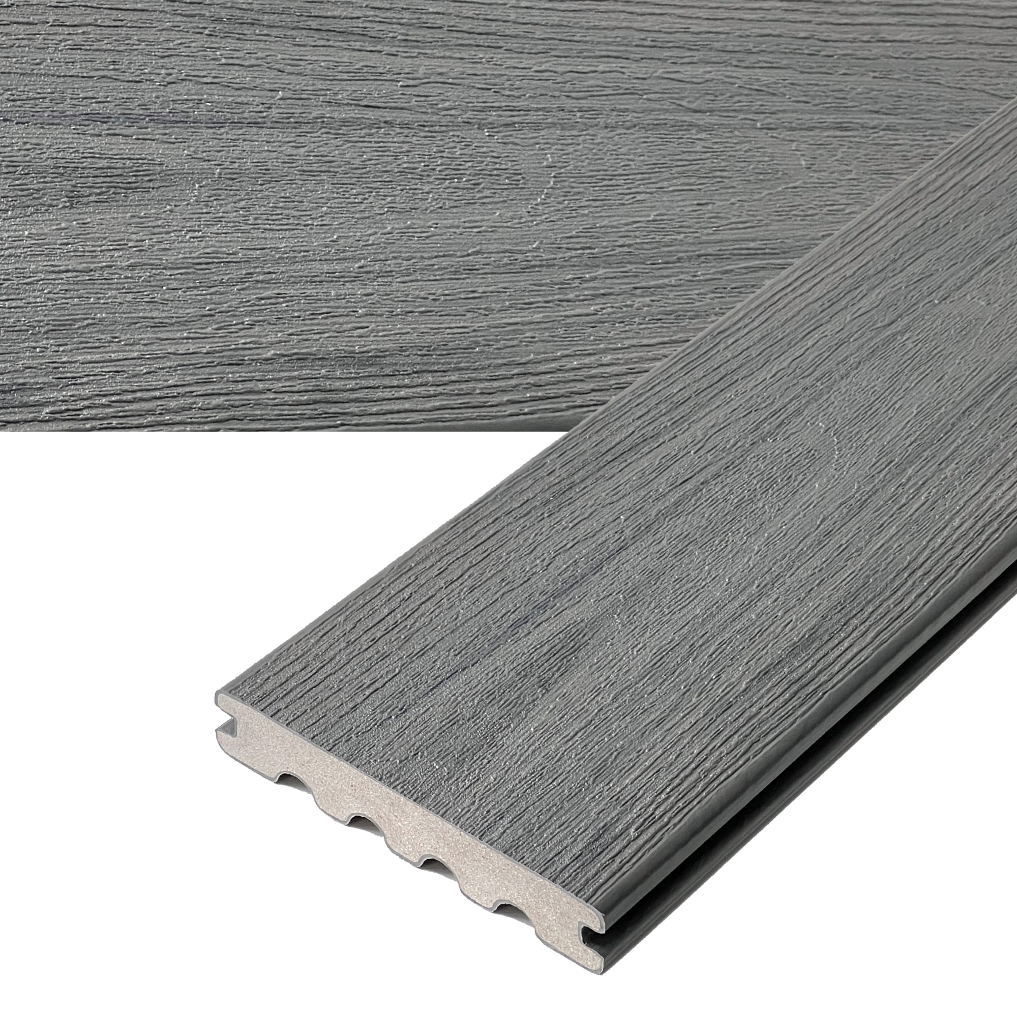 Armadillo 88212 EVOLUTION 1-in x 6-in x 12-ft Steel Wool Grooved Composite Deck board