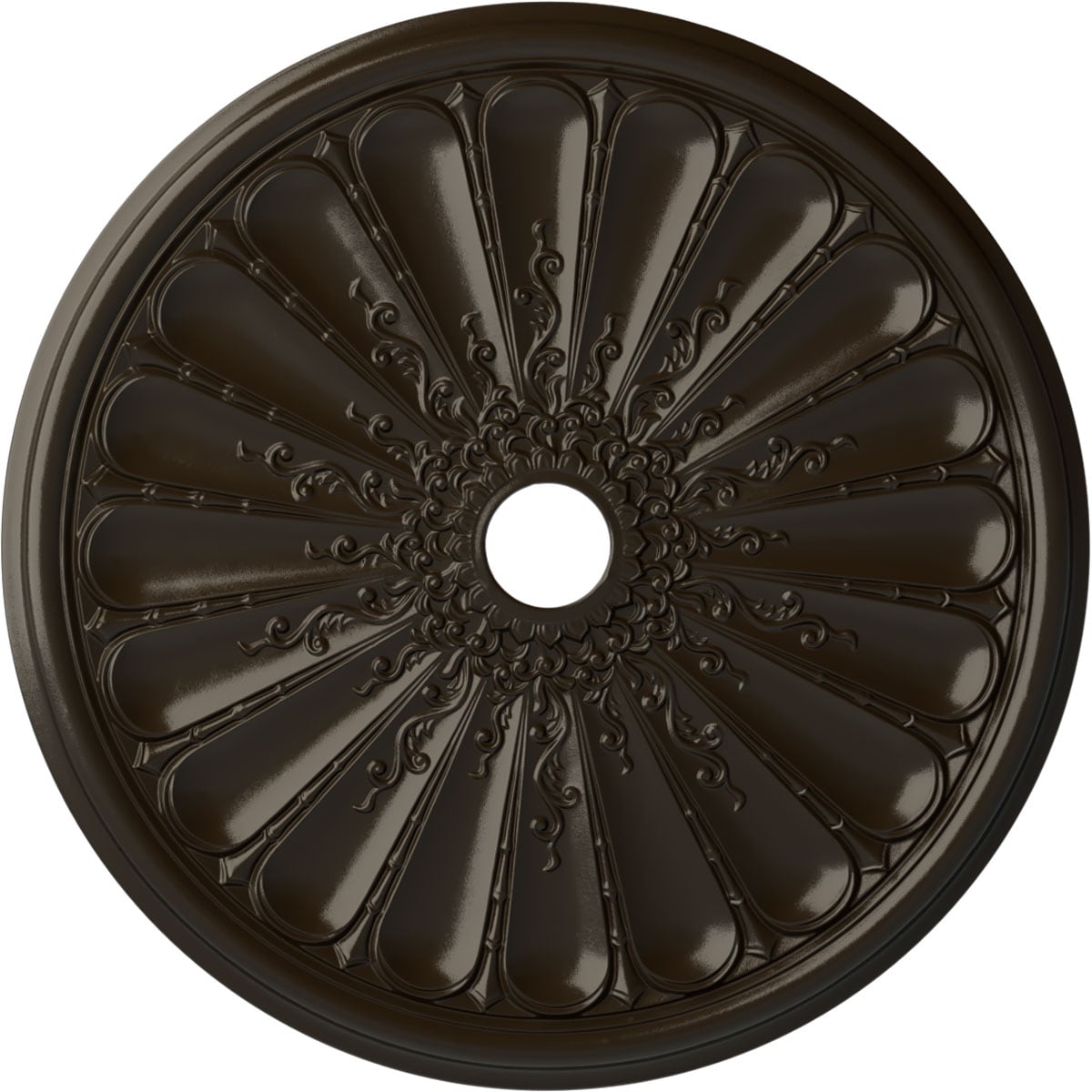 Ekena Millwork CM31KISHF Kirke 31.5-in W x 31.5-in L Painted Stone Hearth Polyurethane Whole Ceiling Medallion