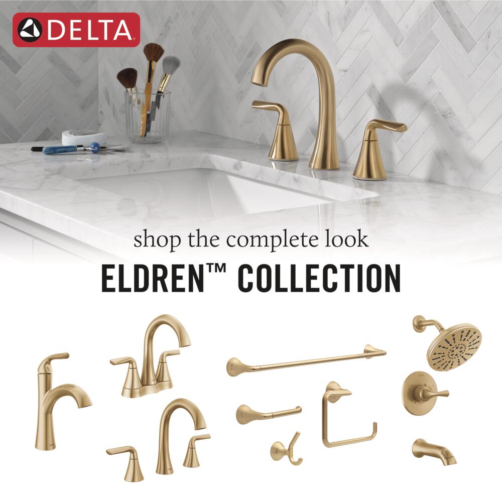 Delta Eldren Champagne Bronze Single Hole 1-handle WaterSense Bathroom Sink  Faucet with Drain and Deck Plate in the Bathroom Sink Faucets department at