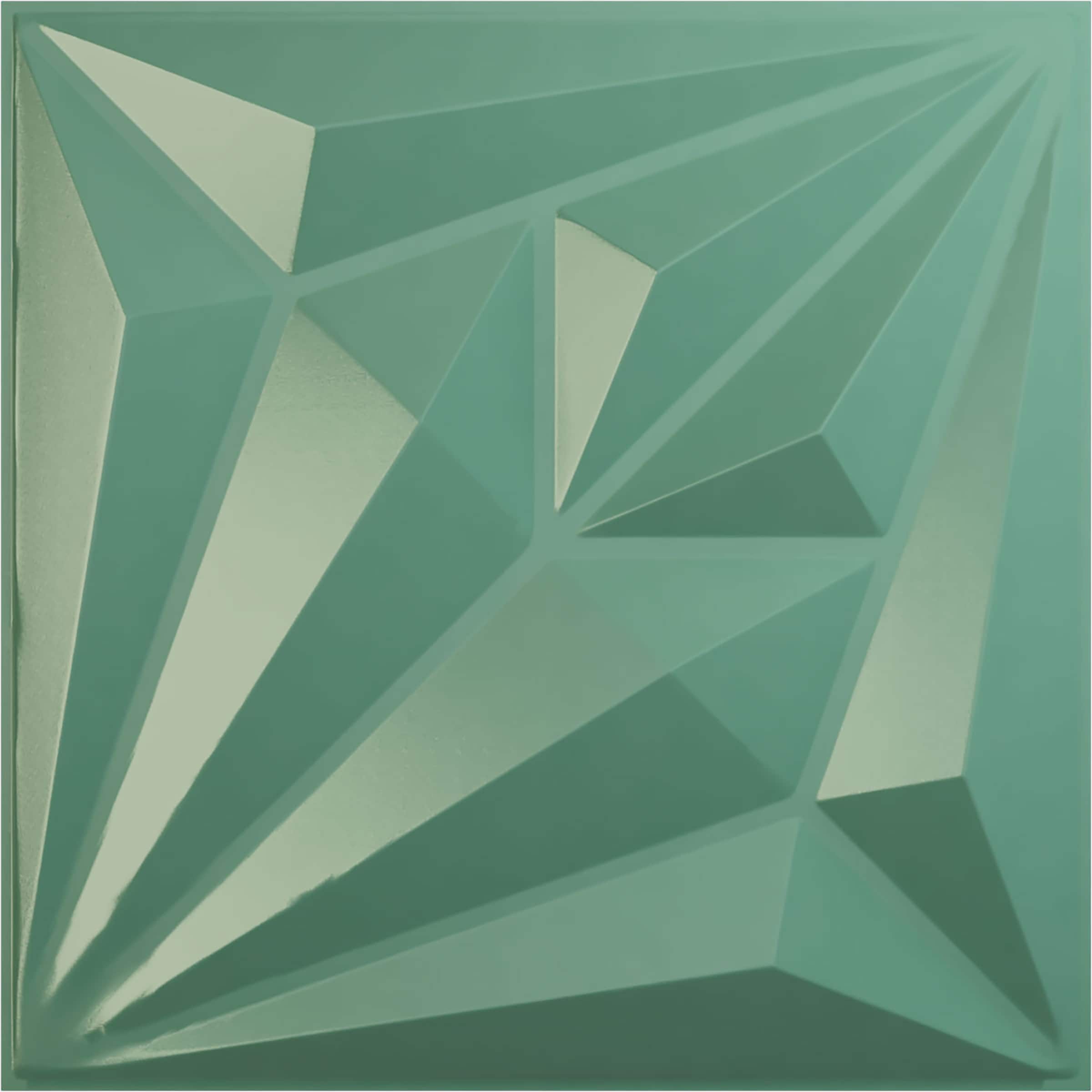 Ekena Millwork WP20X20DMFSM 19-5/8-in x 19-5/8-in Embossed Universal Pearl Metallic Sea Mist PVC Wall Panel Abstract