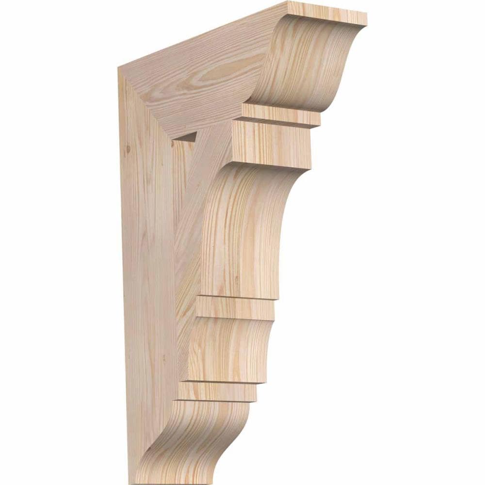 Ekena Millwork BKT06X18X26BOA01SDF Balboa traditional smooth 5-1/2-in x 18-in x 26-in Douglas fir Brown Wood Standard bracket