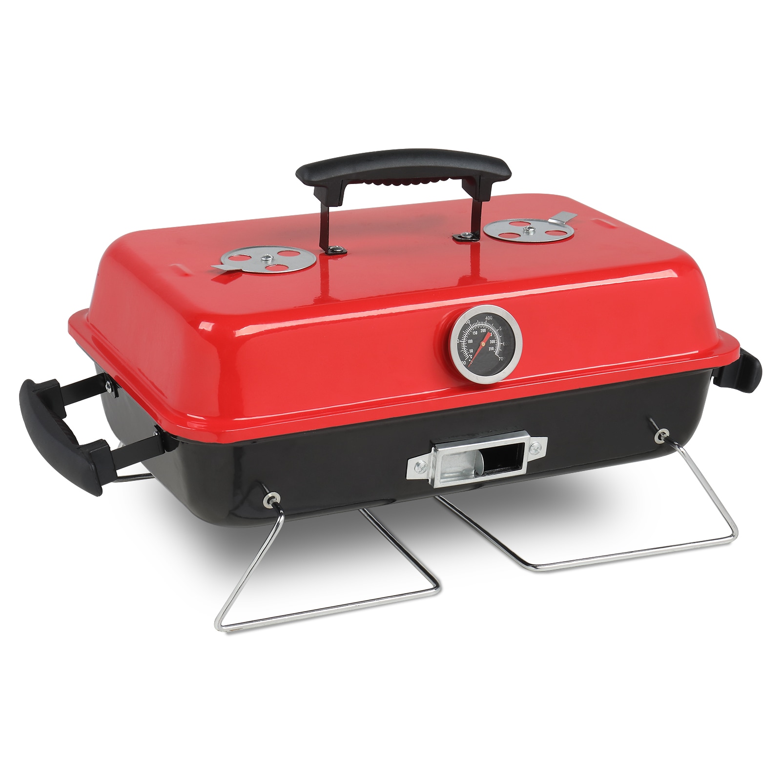 Winado LO1G57000752 Charcoal Grill 20.8-in W Red Charcoal Grill