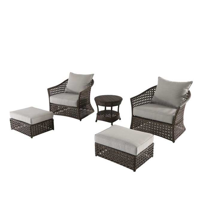 Allen Roth A R Mercerville 5 Pc Set In The Patio Conversation Sets Department At Com - Allen Roth Outdoor Furniture Replacement Parts