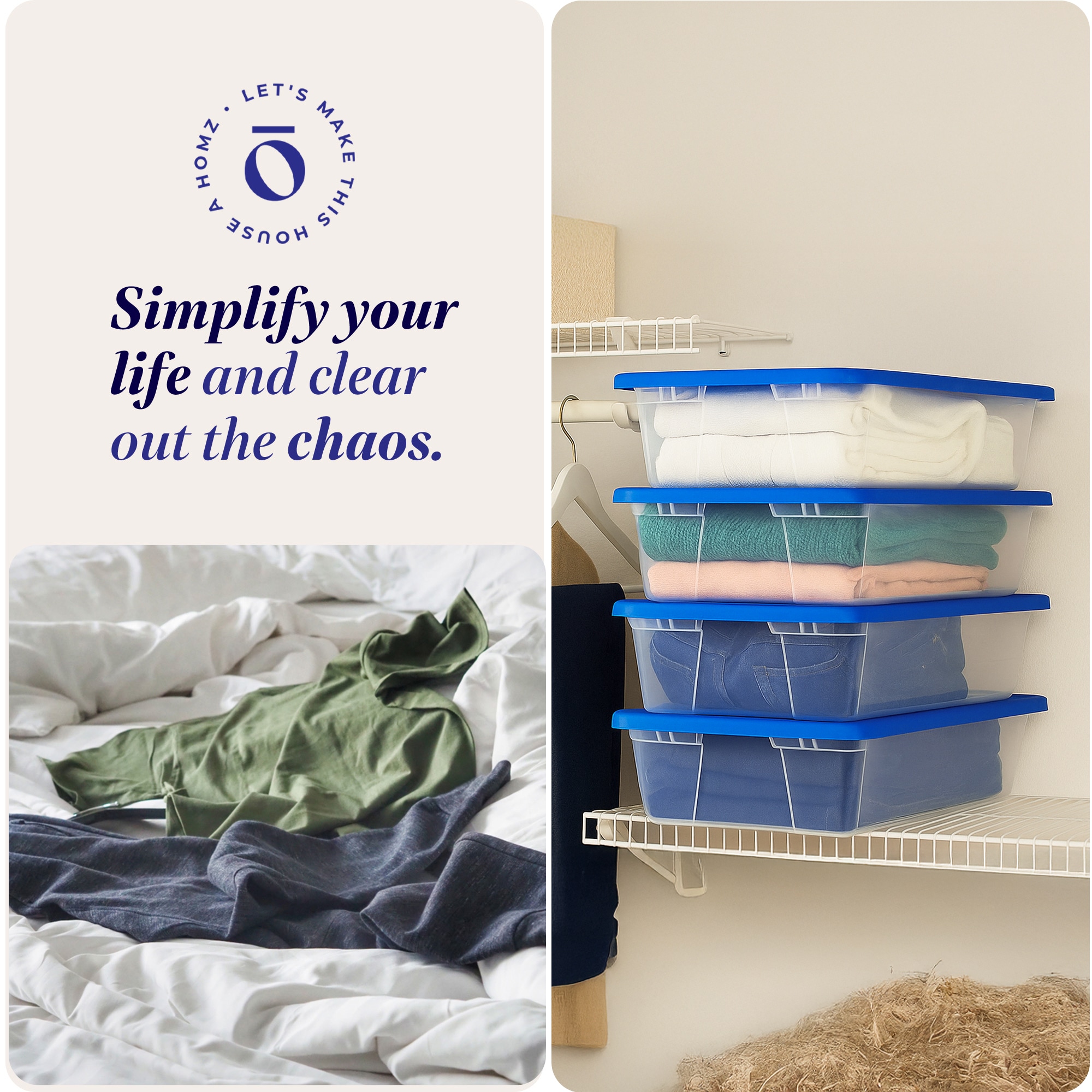 Homz Products 2 X 3241CLBLDC.02 Bins-Baskets - View #5