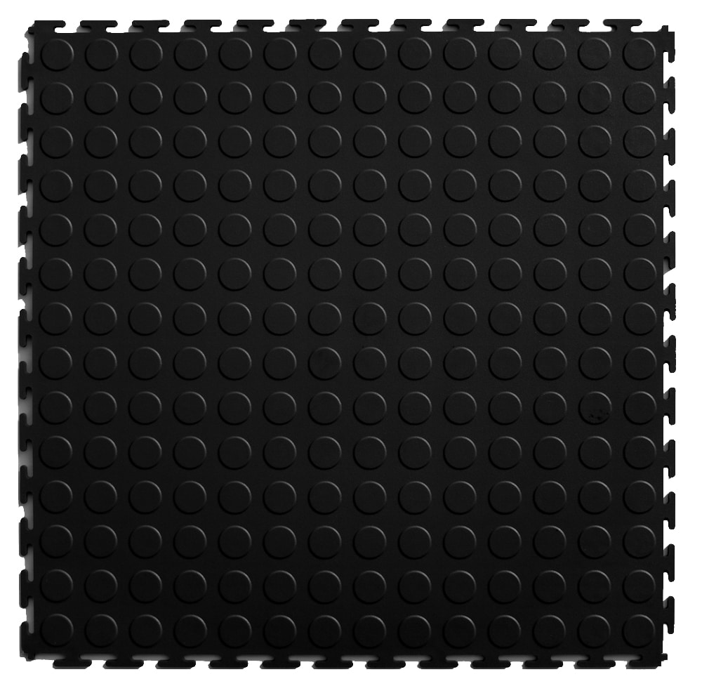 Rubber-Cal Tuff-n-Lastic Rubber Runner Mat - 1/8 inches x 48 inches x  2.5ft Rolled Rubber Flooring - Black 